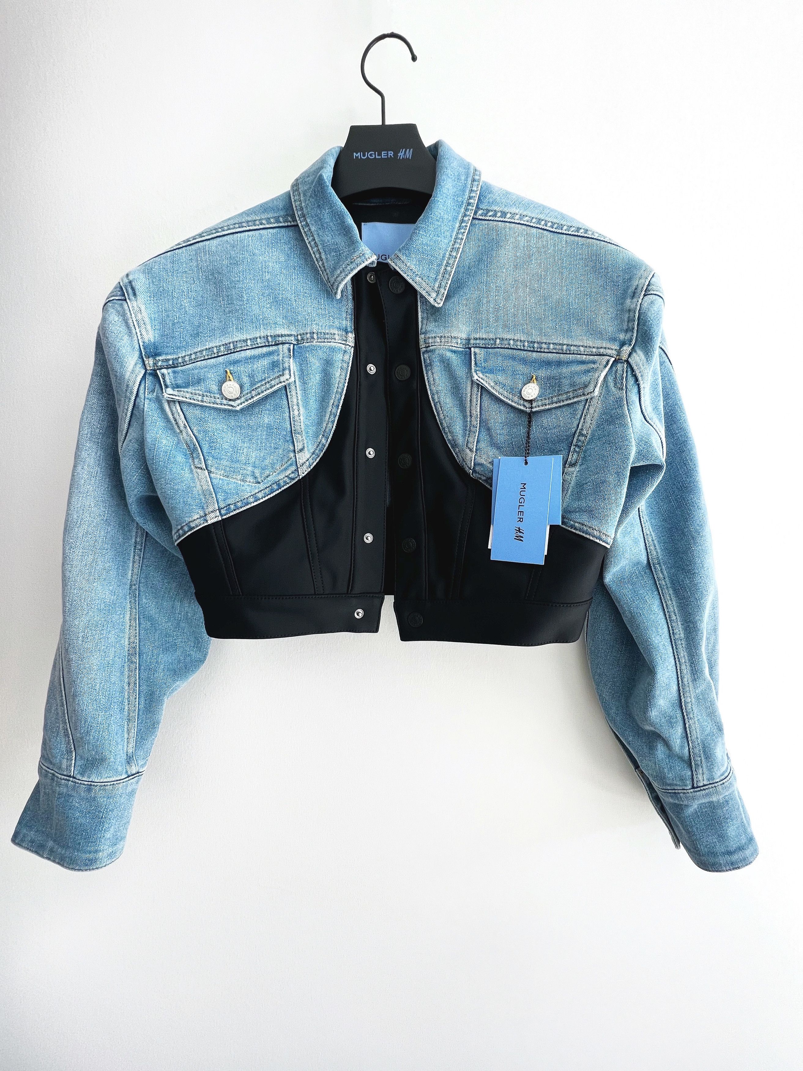 ミュグレー デニムジャケット H＆M Ｍサイズ Thierry Mugler - 新品未使用！Mugler hm デニムジャケットの