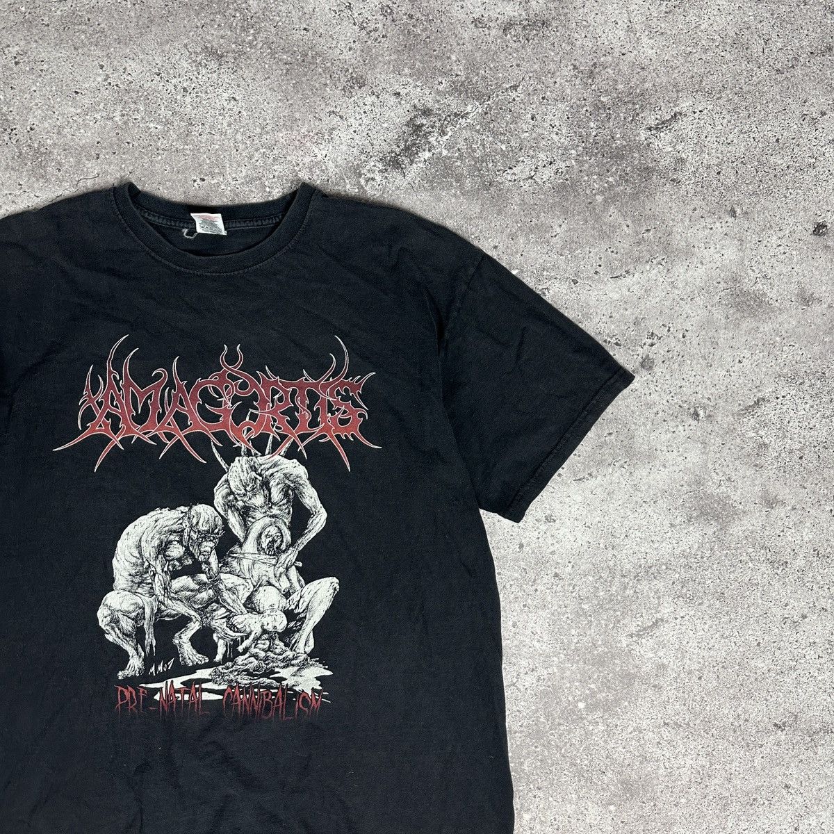 Band Tees Vintage y2k Amagortis Pre Natal Cannibalism tee Death metal Size US XL / EU 56 / 4 - 3 Thumbnail
