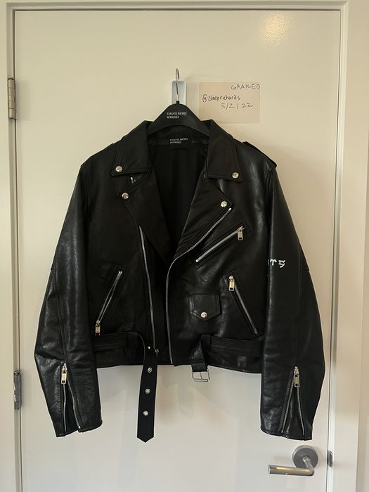 Enfants Riches Deprimes ERD Black Leather Biker Jacket | Grailed