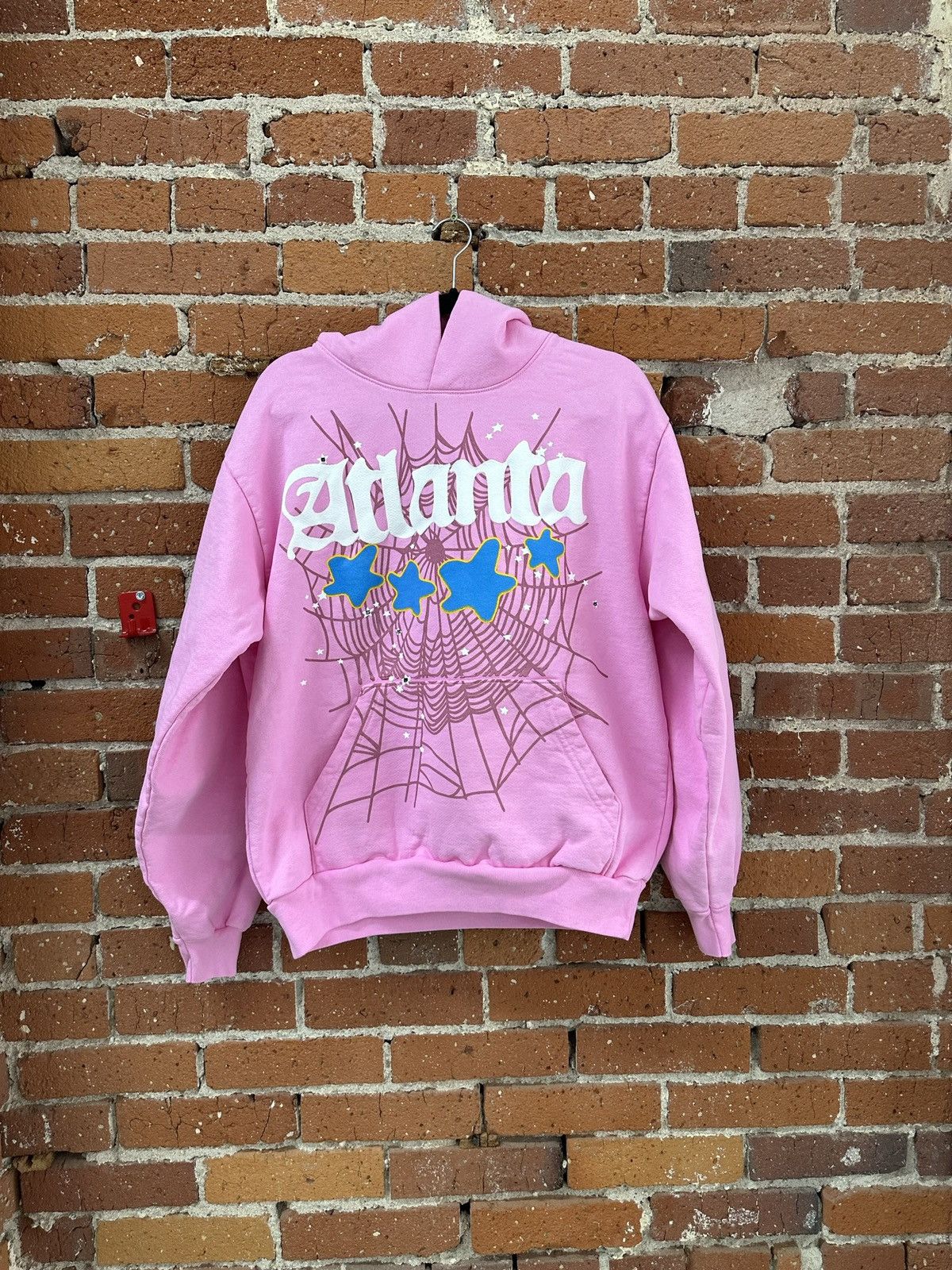 Young Thug Sp5der Worldwide Atlanta Hoodie Pink XL