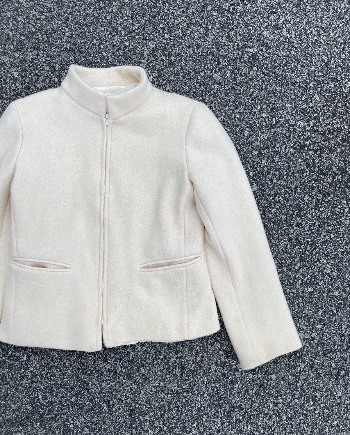 agnes b. Vintage Agnes B Cropped Wool Jacket Size S / US 4 / IT 40 - 3 Thumbnail