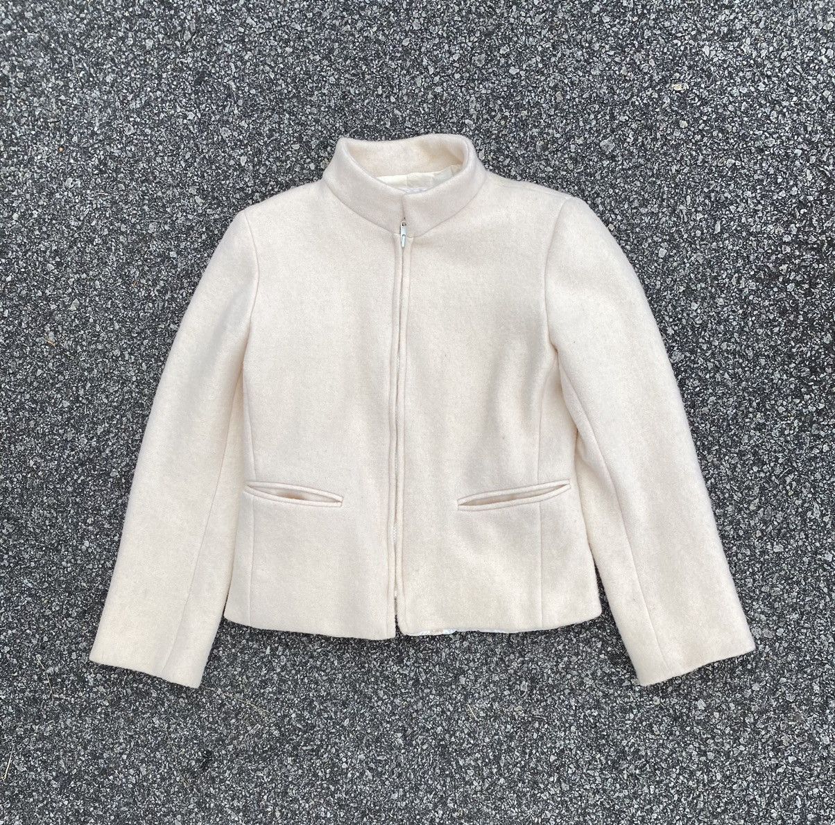 agnes b. Vintage Agnes B Cropped Wool Jacket Size S / US 4 / IT 40 - 1 Thumbnail