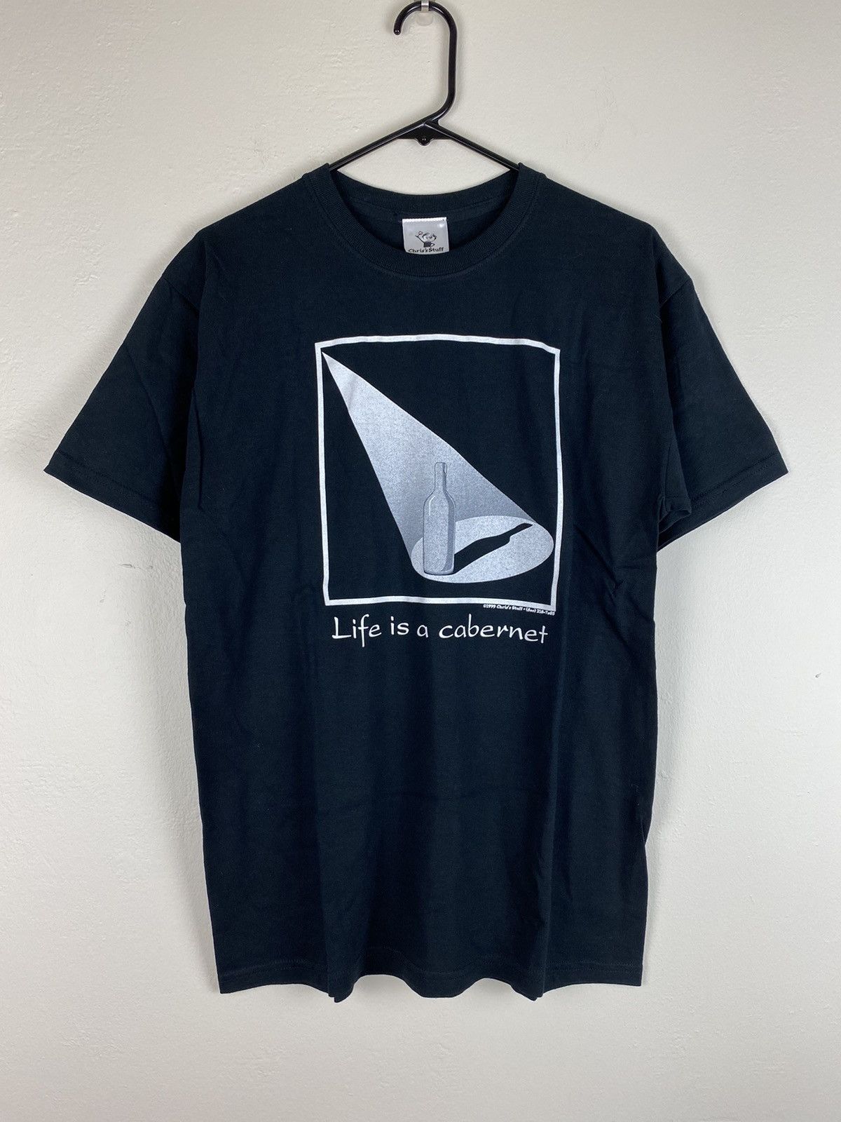 Japanese Brand × Vintage Vintage 1999 Life is a Cabernet T Shirt Tee Chris’s Stuff Size US M / EU 48-50 / 2 - 1 Thumbnail