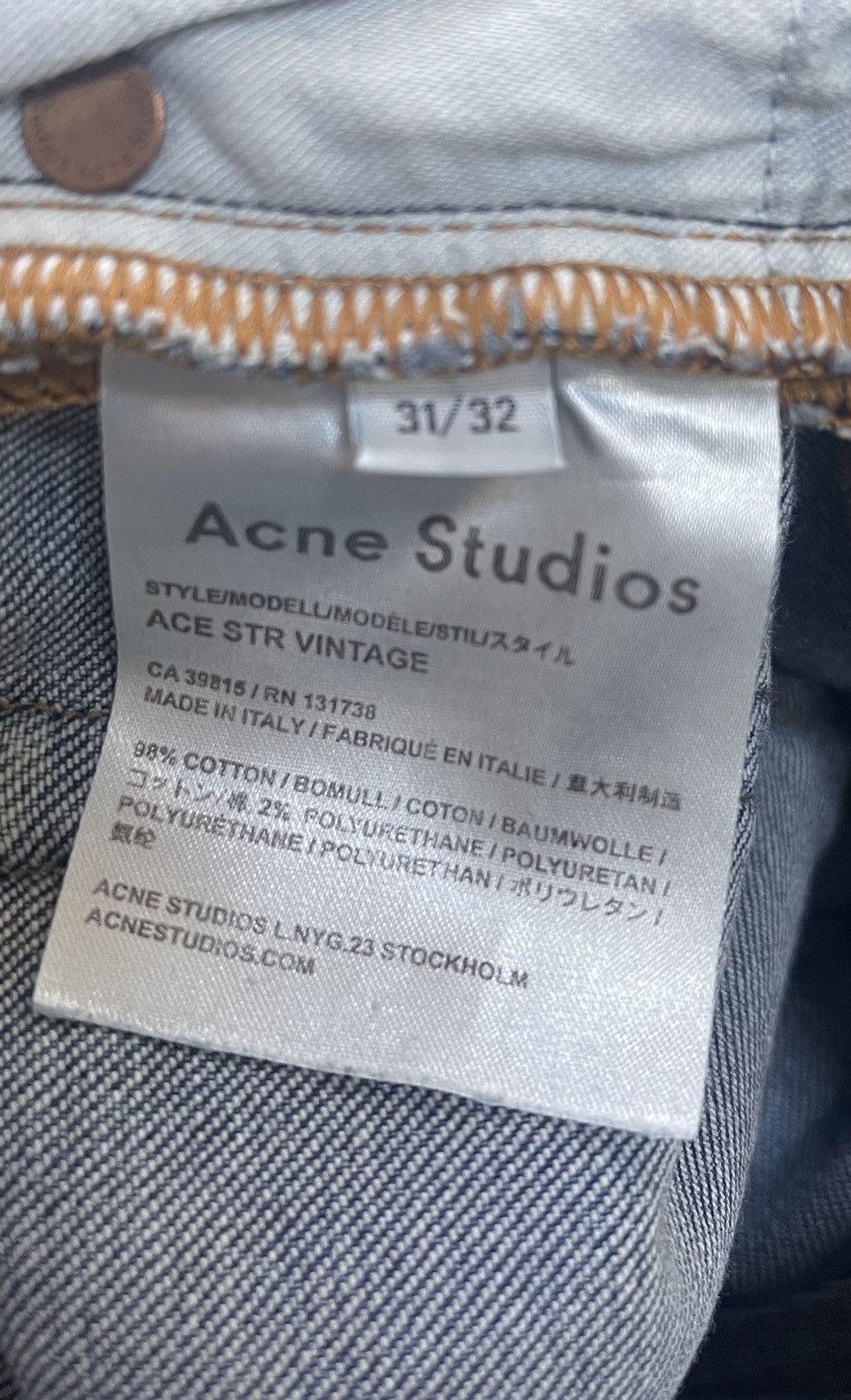 “Ace” Straight Vintage Jeans 31x32