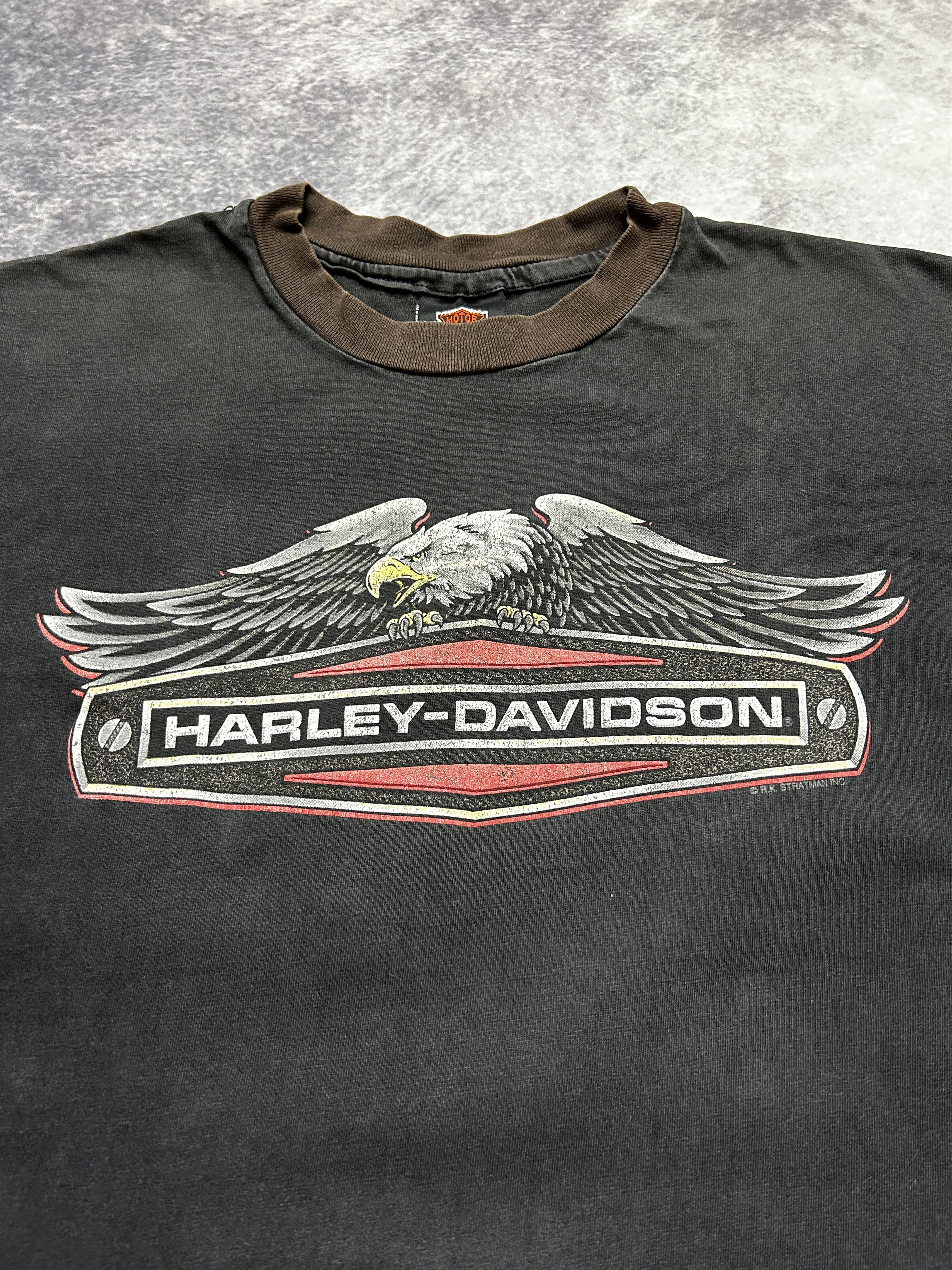 Vintage Vintage Harley Davidson Seaford 90's T-shirt Size US L / EU 52-54 / 3 - 3 Thumbnail