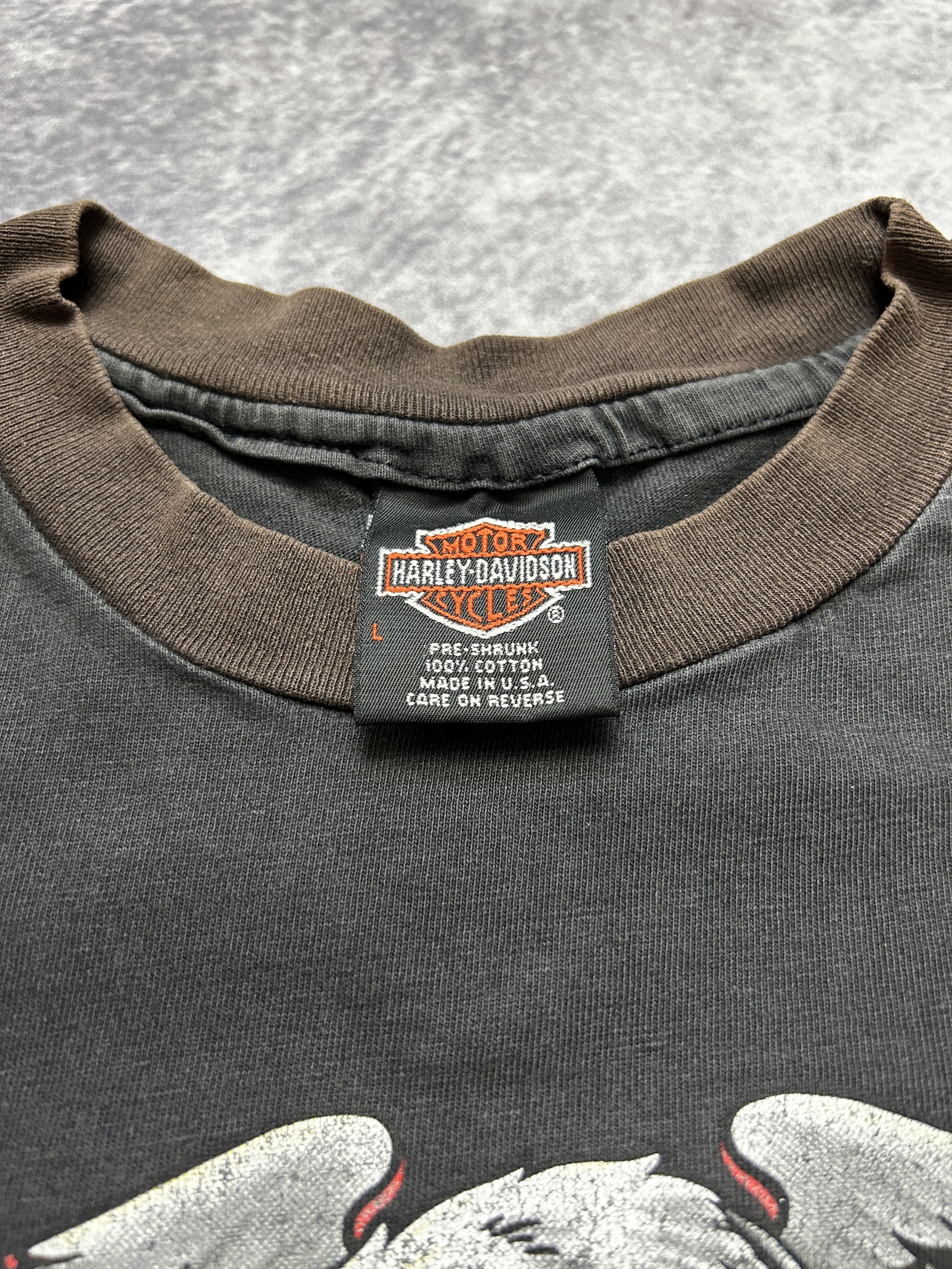 Vintage Vintage Harley Davidson Seaford 90's T-shirt Size US L / EU 52-54 / 3 - 6 Thumbnail