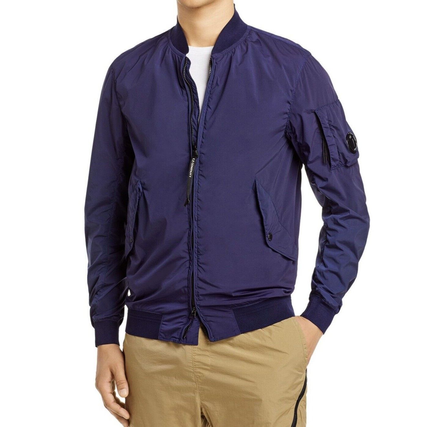 NEW C.P. Company Nycra-R Garment Dyed Bomber Jacket 46