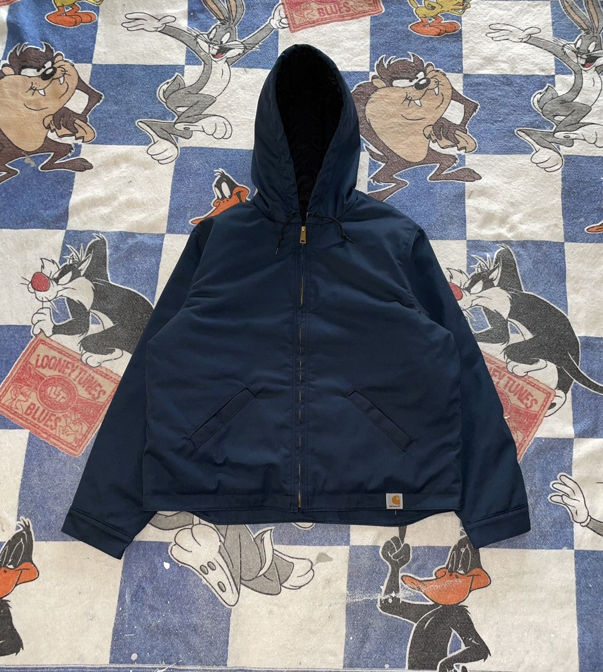 image of Carhartt Canvas Work Jacket in Navy, Men's (Size XL)