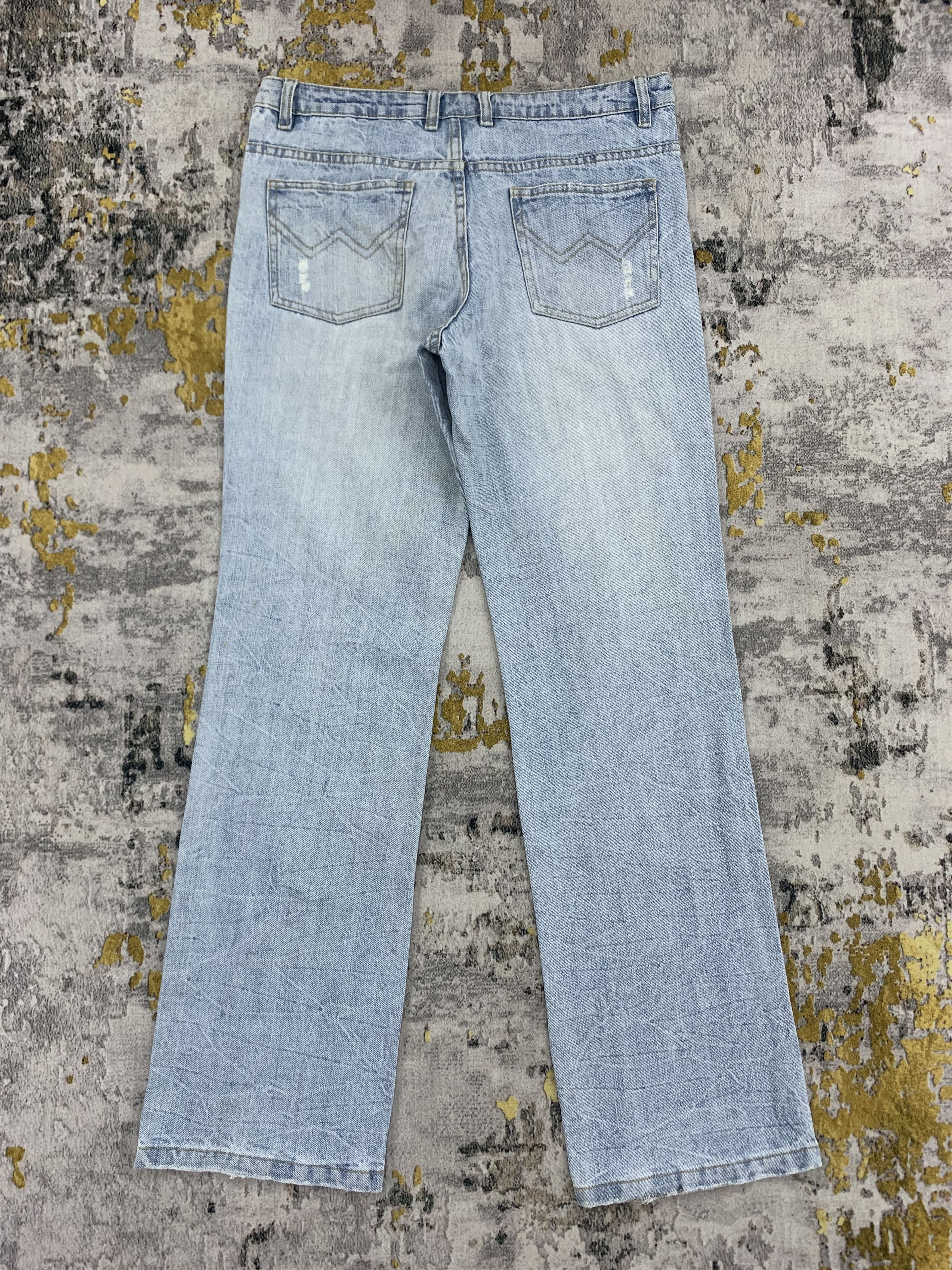 Japanese Brand Vintage AFT Denim 31x31.5 Distressed Size 31" - 5 Thumbnail