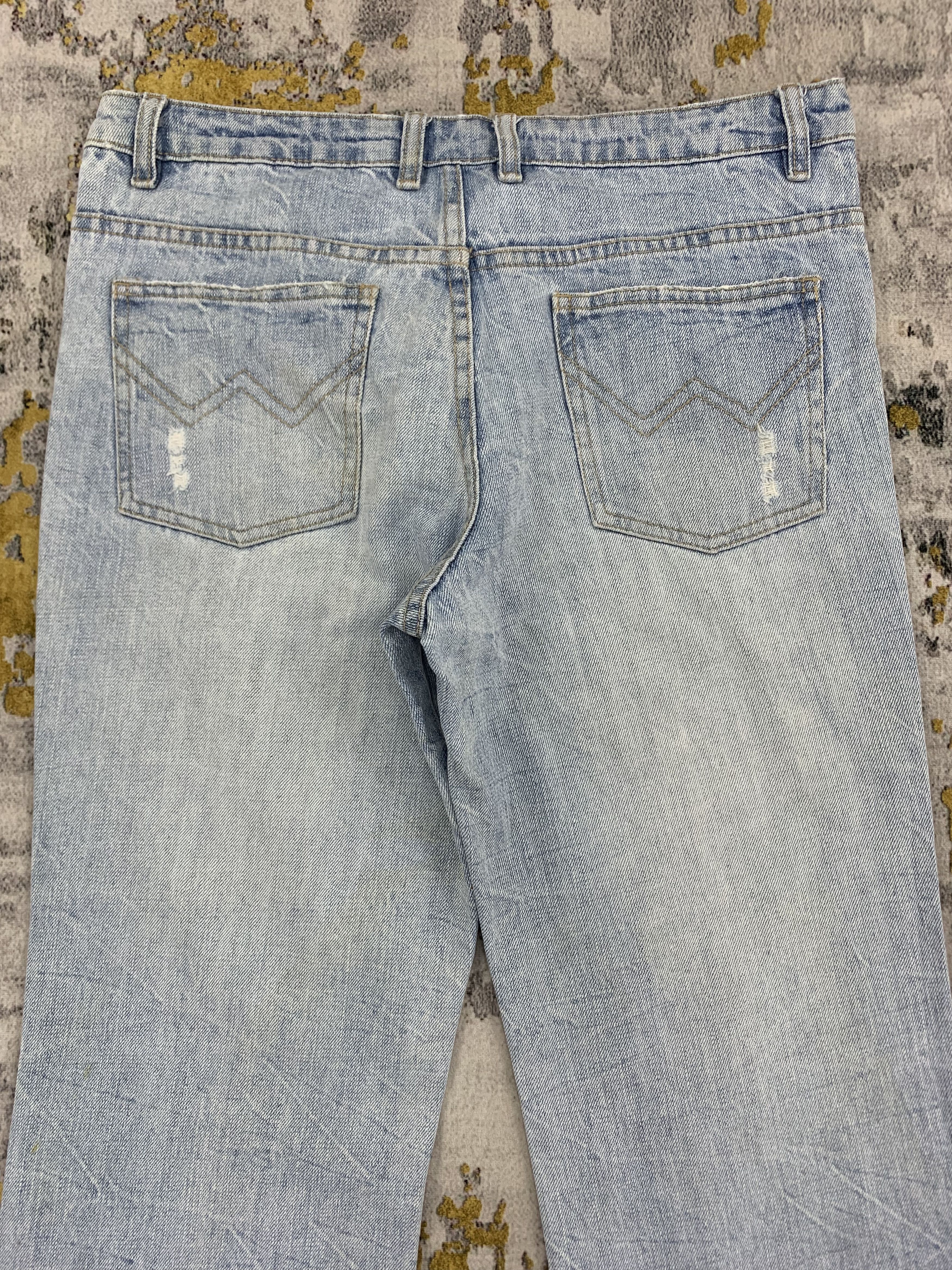 Japanese Brand Vintage AFT Denim 31x31.5 Distressed Size 31" - 6 Thumbnail