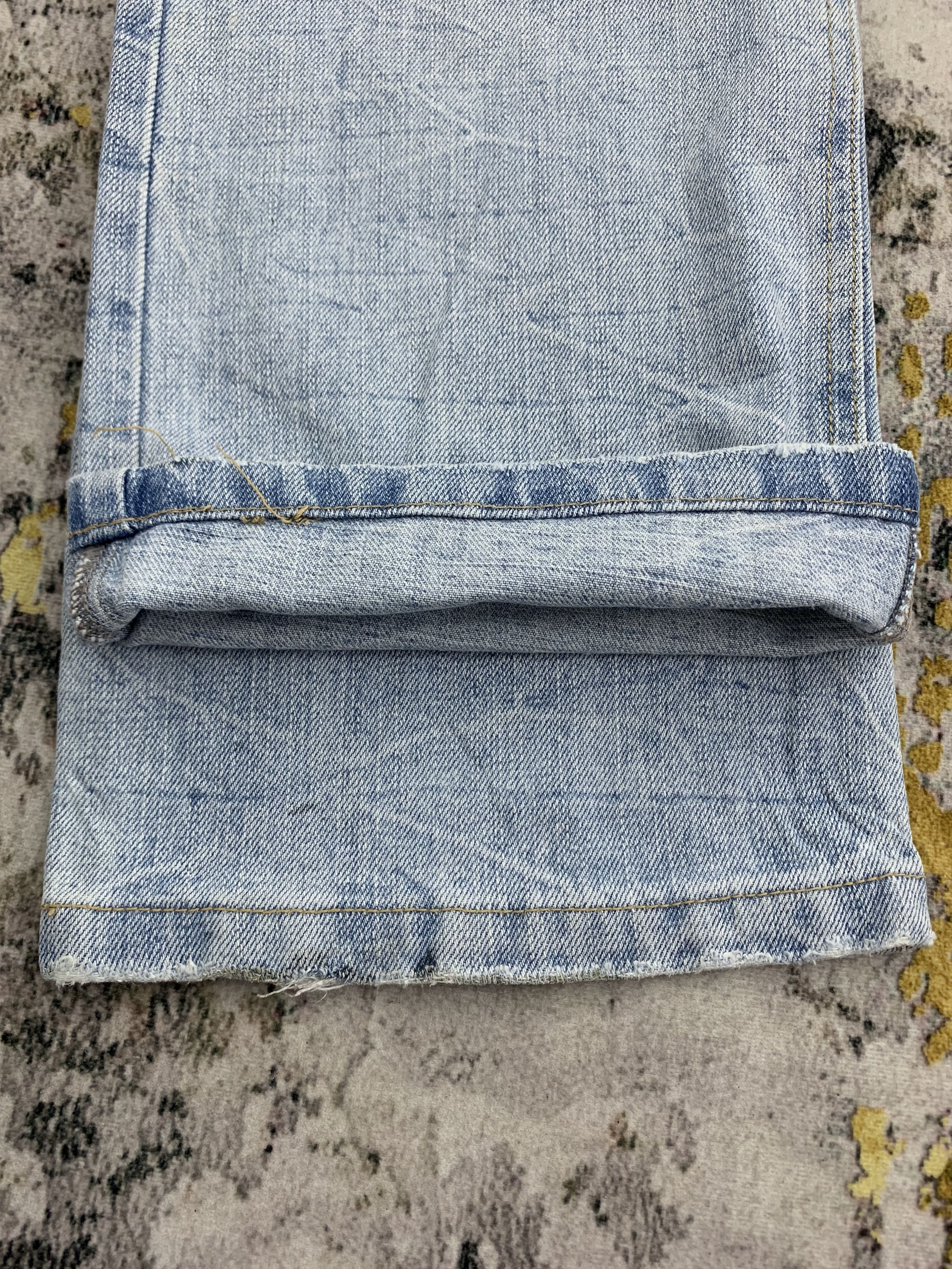 Japanese Brand Vintage AFT Denim 31x31.5 Distressed Size 31" - 7 Thumbnail
