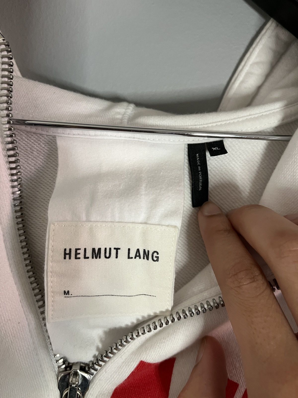 Helmut Lang Helmut Lang Zip Up Hoodie Size US XL / EU 56 / 4 - 4 Thumbnail