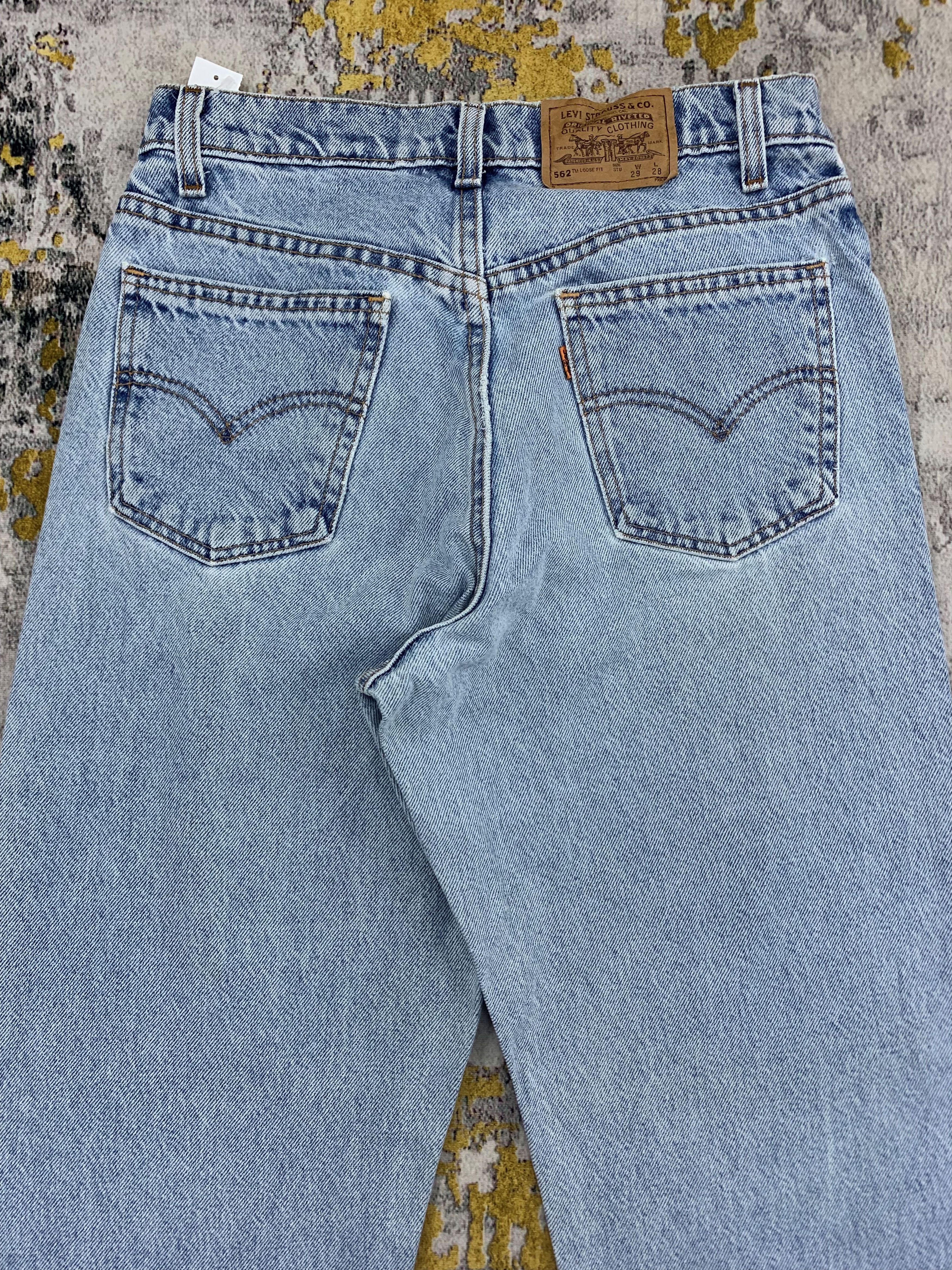 Levi's Vintage Levi's 562 Oren Tab Denim 26x25.5 Distressed Faded Size 26" / US 2 / IT 38 - 8 Thumbnail