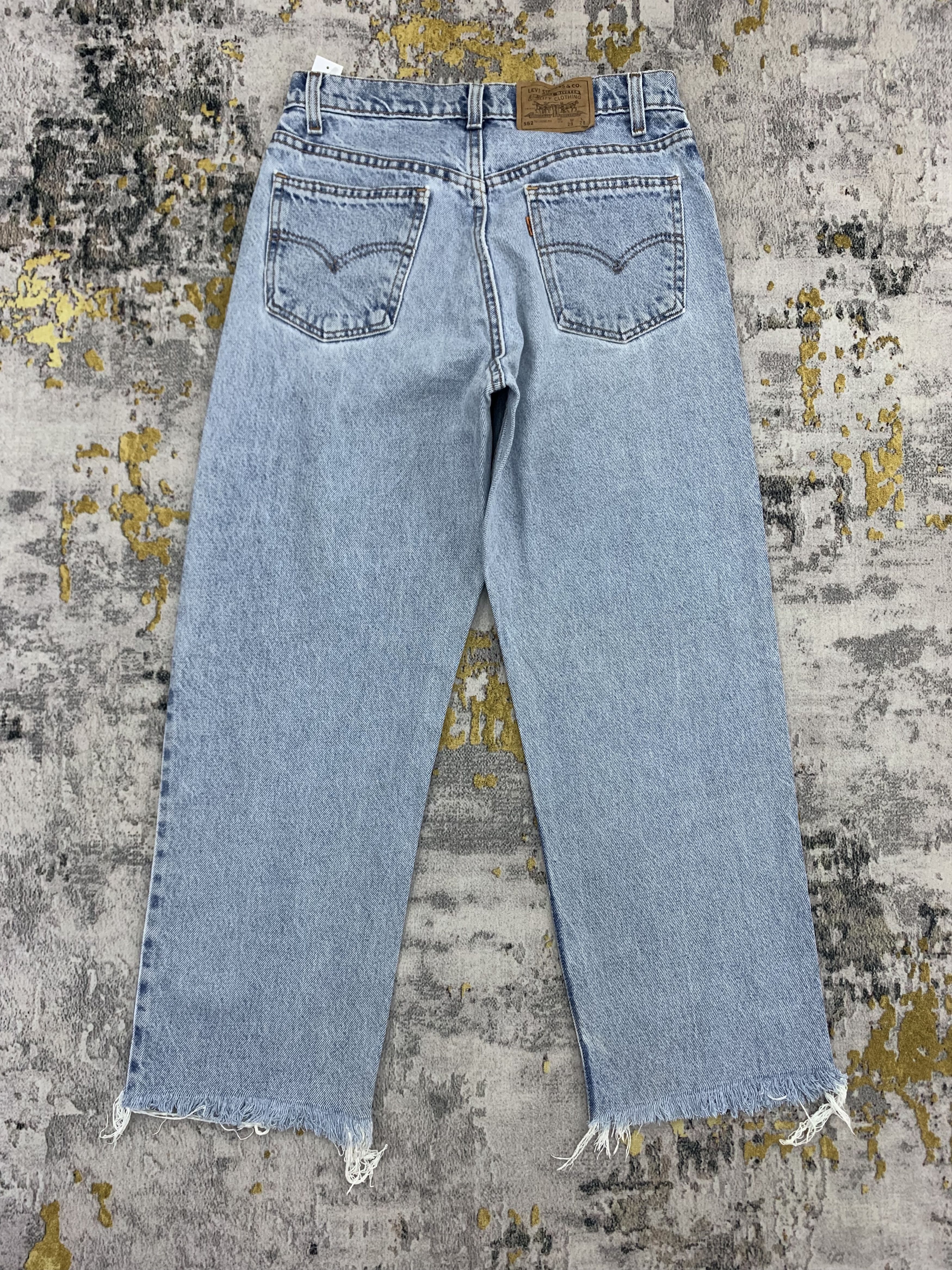 Levi's Vintage Levi's 562 Oren Tab Denim 26x25.5 Distressed Faded Size 26" / US 2 / IT 38 - 7 Thumbnail