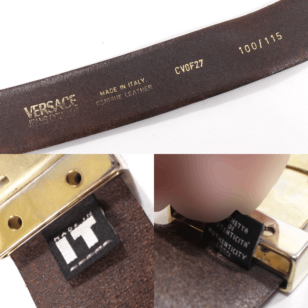 Versace 90S Leather Belt Vintage Size ONE SIZE - 11 Thumbnail