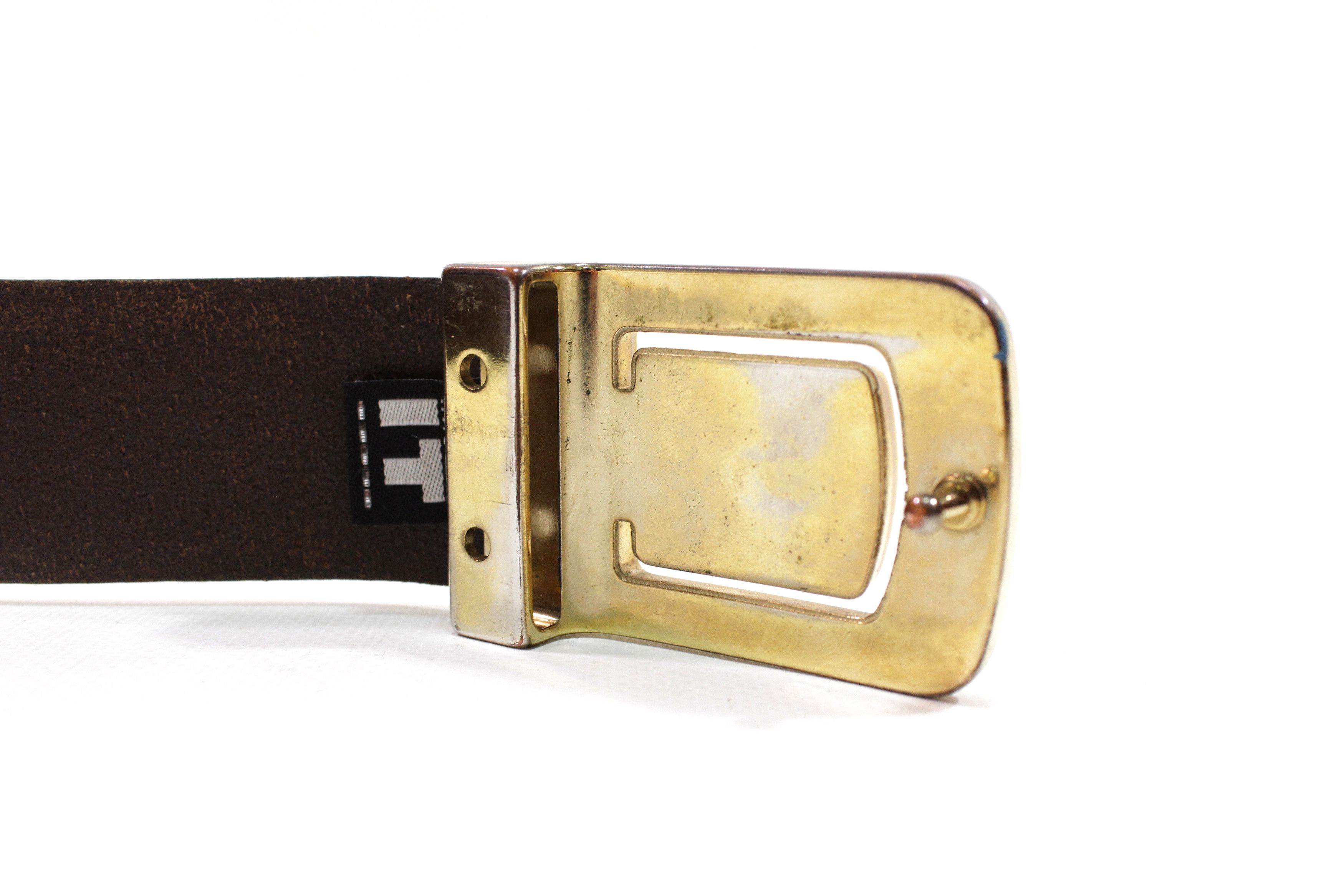 Versace 90S Leather Belt Vintage Size ONE SIZE - 4 Thumbnail