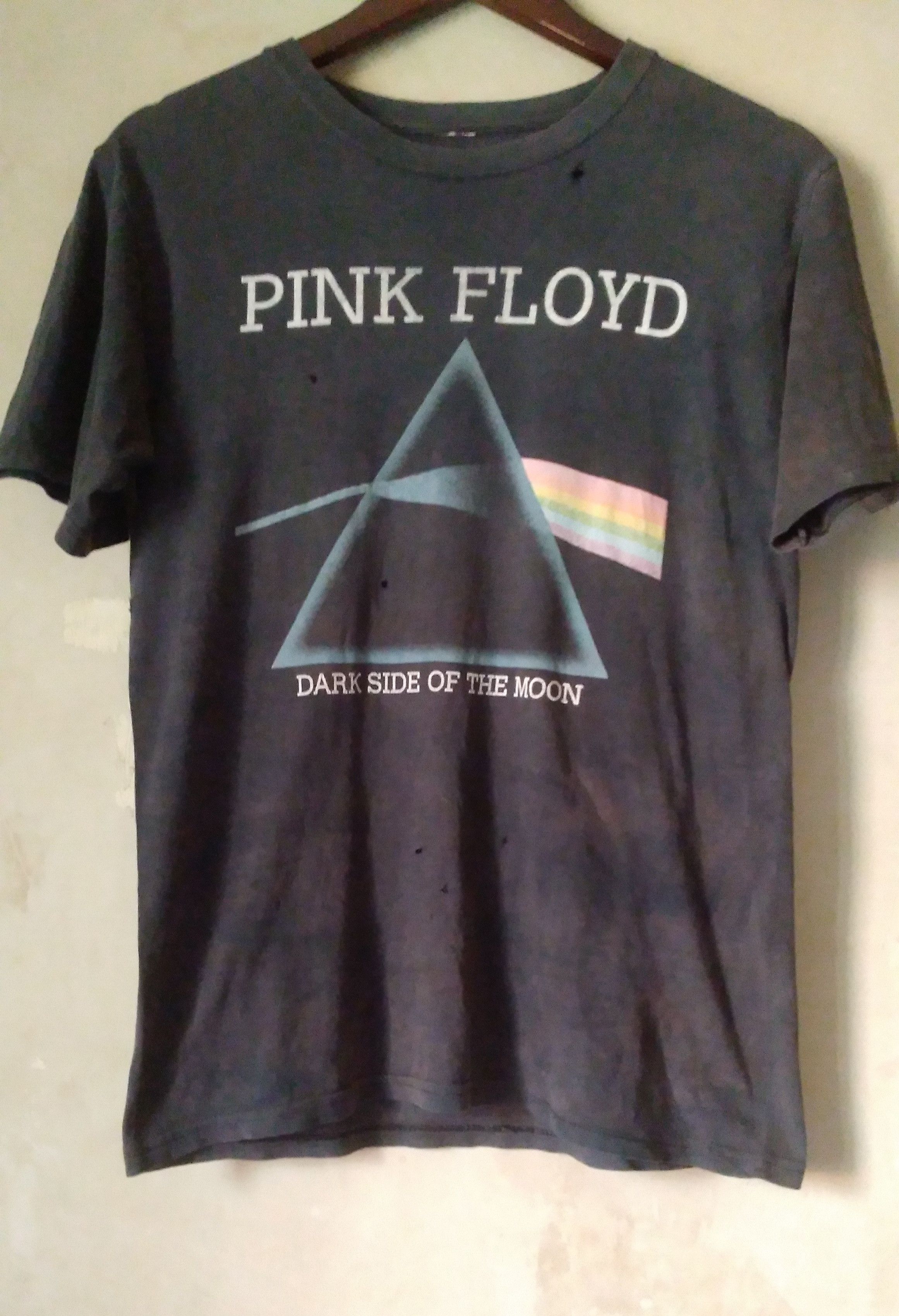 Band Tees × Pink Floyd × Vintage Vintage Pink Floyd Dark Side Of The Moon Band Tee Size US M / EU 48-50 / 2 - 1 Thumbnail