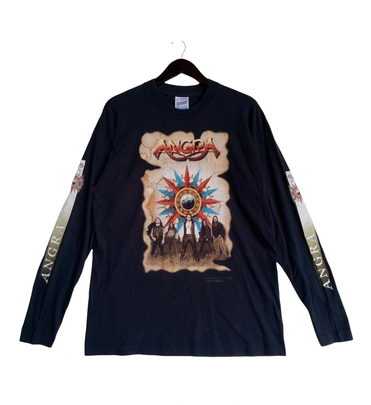 Band Tees 💥VINTAGE ANGRA Longsleeve metal band holy tour 1996 shirt Size US L / EU 52-54 / 3 - 1 Thumbnail