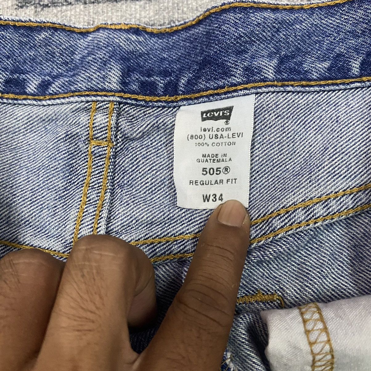 Levi's × Vintage Vintage Levis 505 Denim Short Size US 34 / EU 50 - 7 Thumbnail