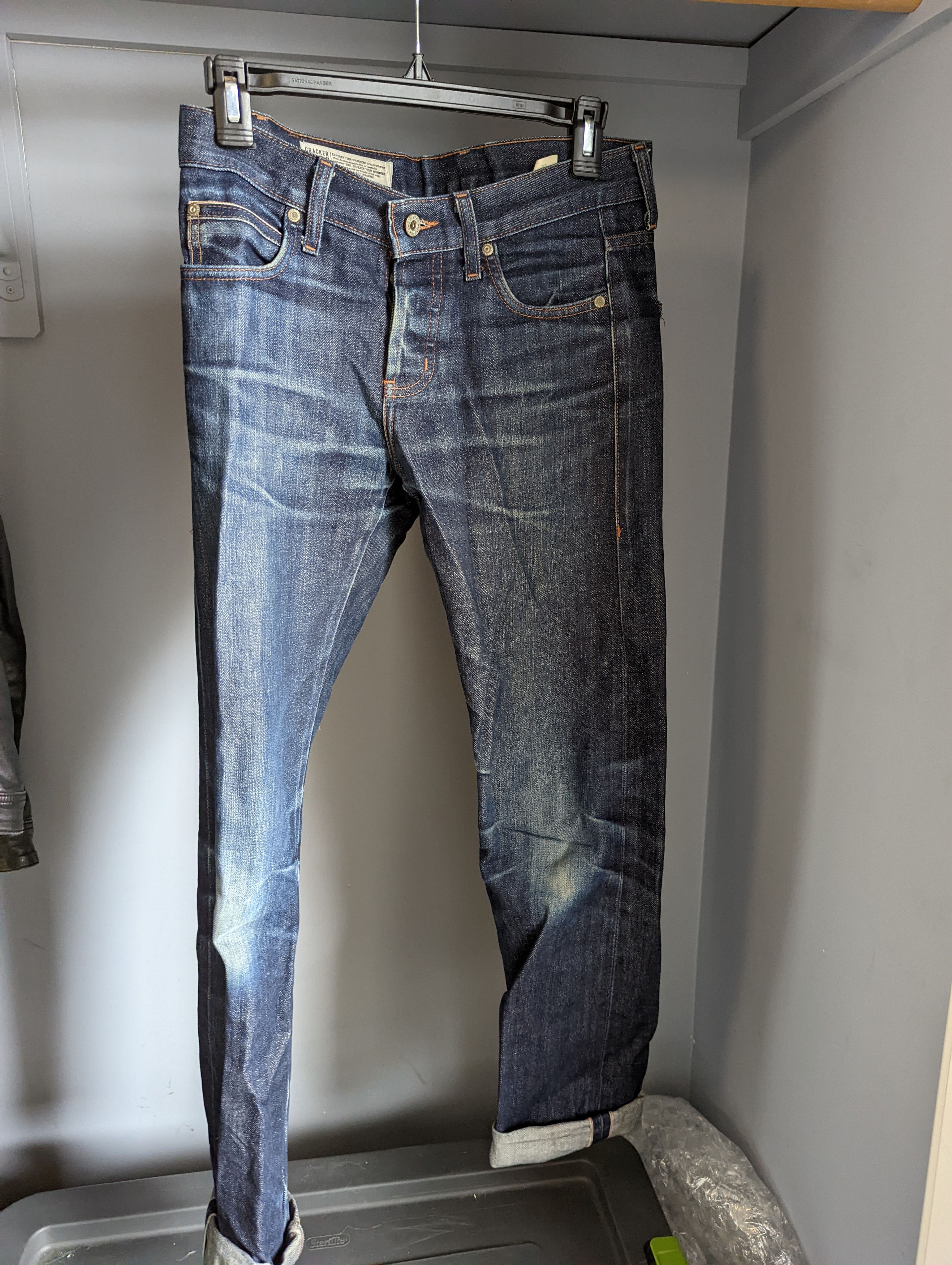 Naked & Famous Skinny Guy- Cracker Your Wardrobe World Tour Denim Size US 29 - 1 Thumbnail