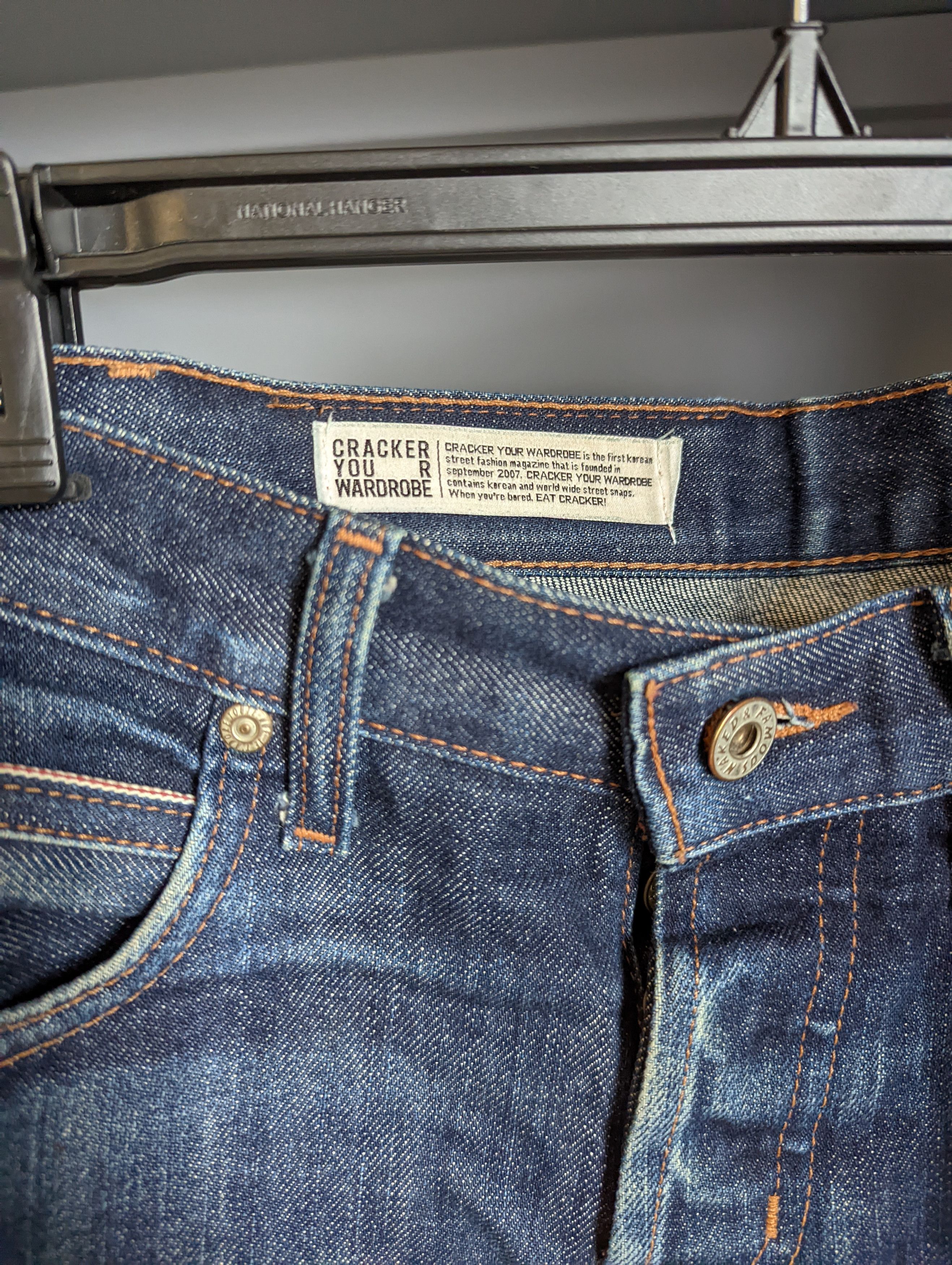 Naked & Famous Skinny Guy- Cracker Your Wardrobe World Tour Denim Size US 29 - 3 Thumbnail