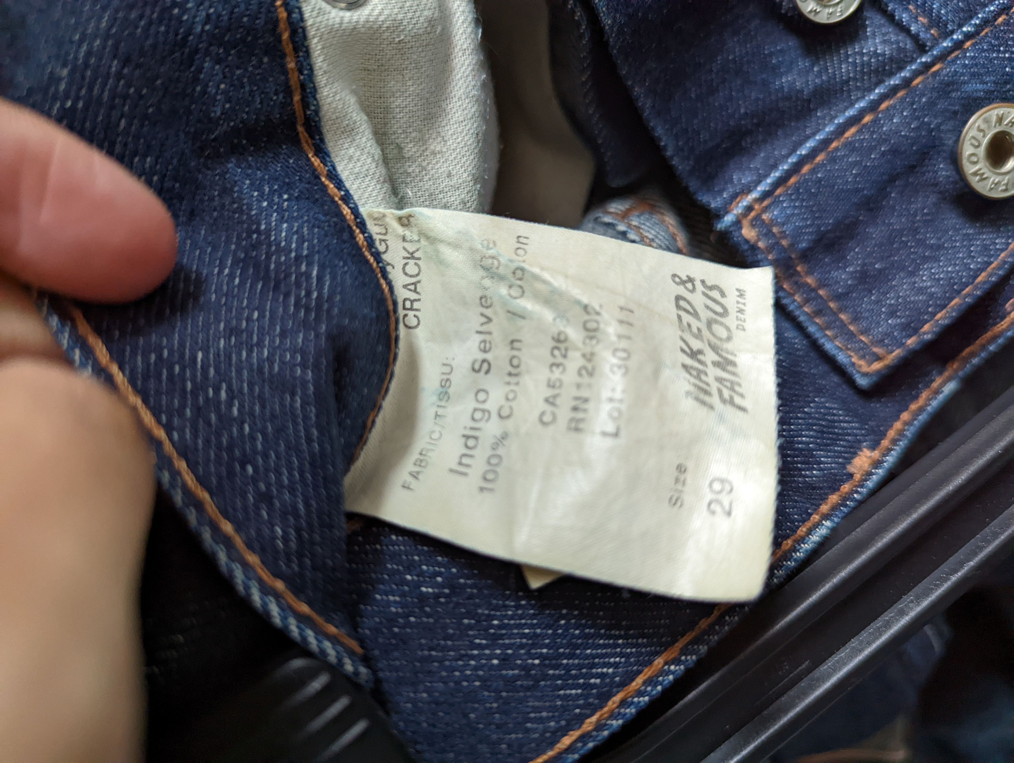 Naked & Famous Skinny Guy- Cracker Your Wardrobe World Tour Denim Size US 29 - 6 Thumbnail