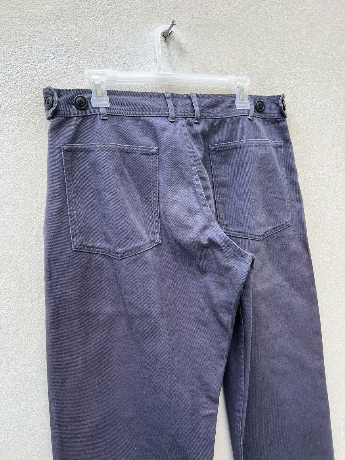 Comme des Garcons Homme × Comme des Garcons Homme Plus Vintage 2007 CDGHP Evergreen Sun Fade Navy Baggy Work Pant Size US 33 - 10 Thumbnail