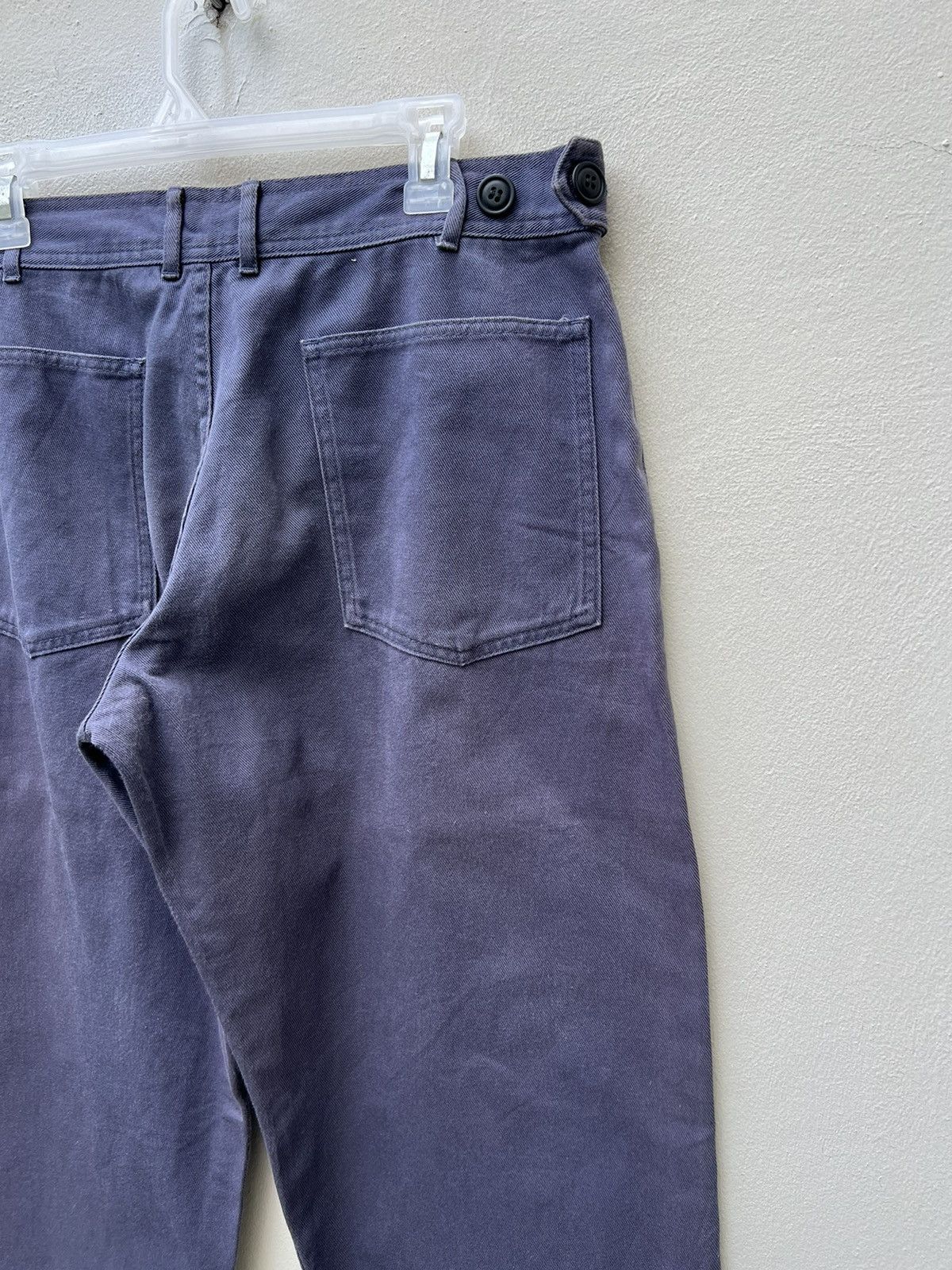 Comme des Garcons Homme × Comme des Garcons Homme Plus Vintage 2007 CDGHP Evergreen Sun Fade Navy Baggy Work Pant Size US 33 - 12 Thumbnail