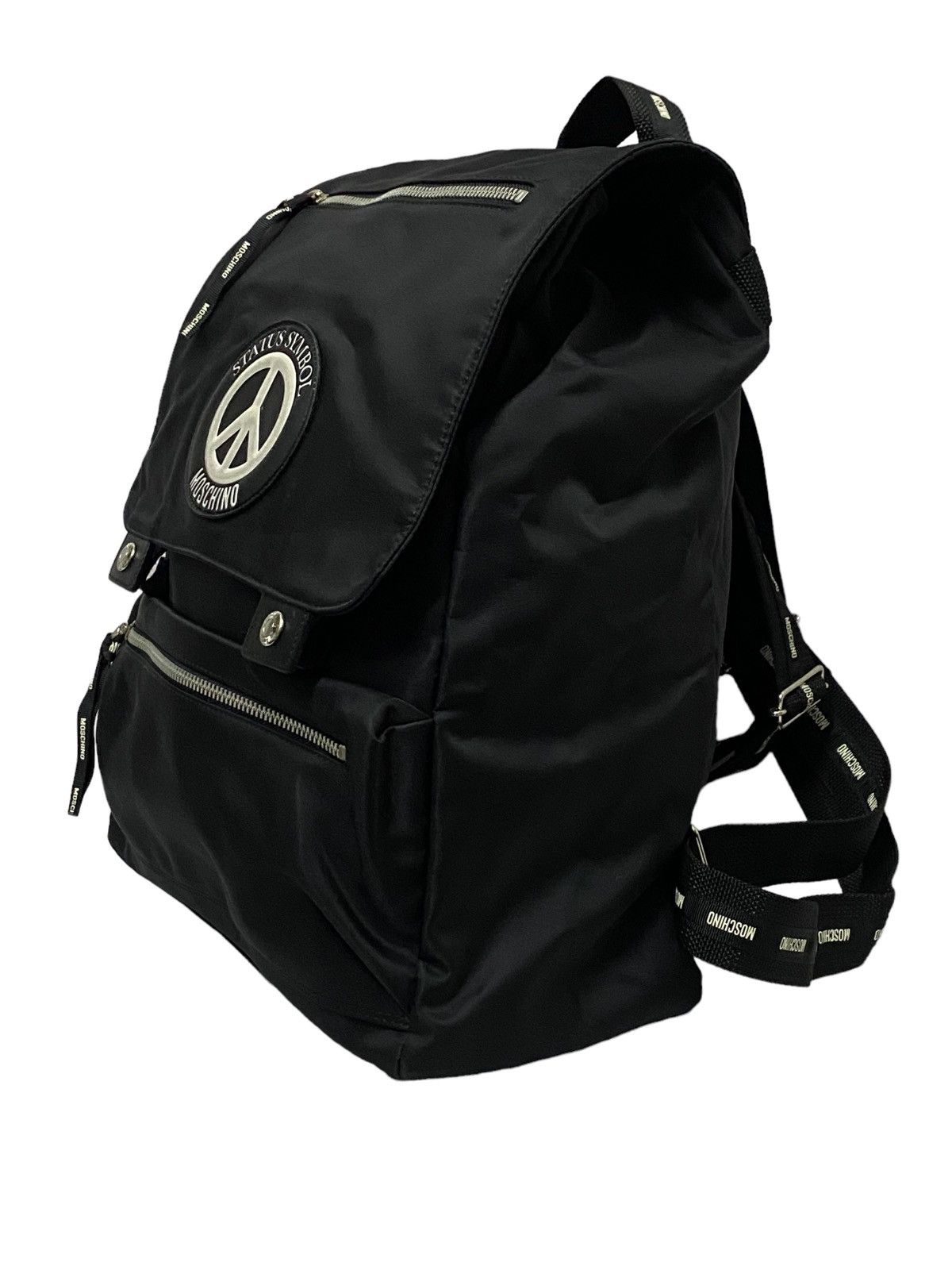 Moschino Nice Design‼️Moschino Backpack Status Symbol Logo Peace Size ONE SIZE - 3 Thumbnail