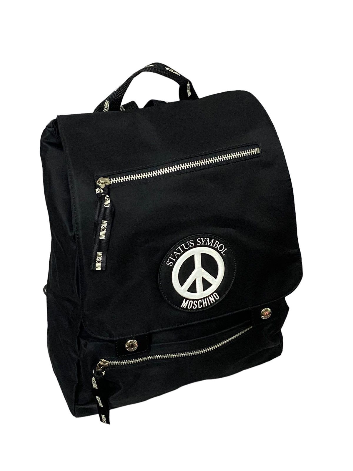Moschino Nice Design‼️Moschino Backpack Status Symbol Logo Peace Size ONE SIZE - 5 Thumbnail