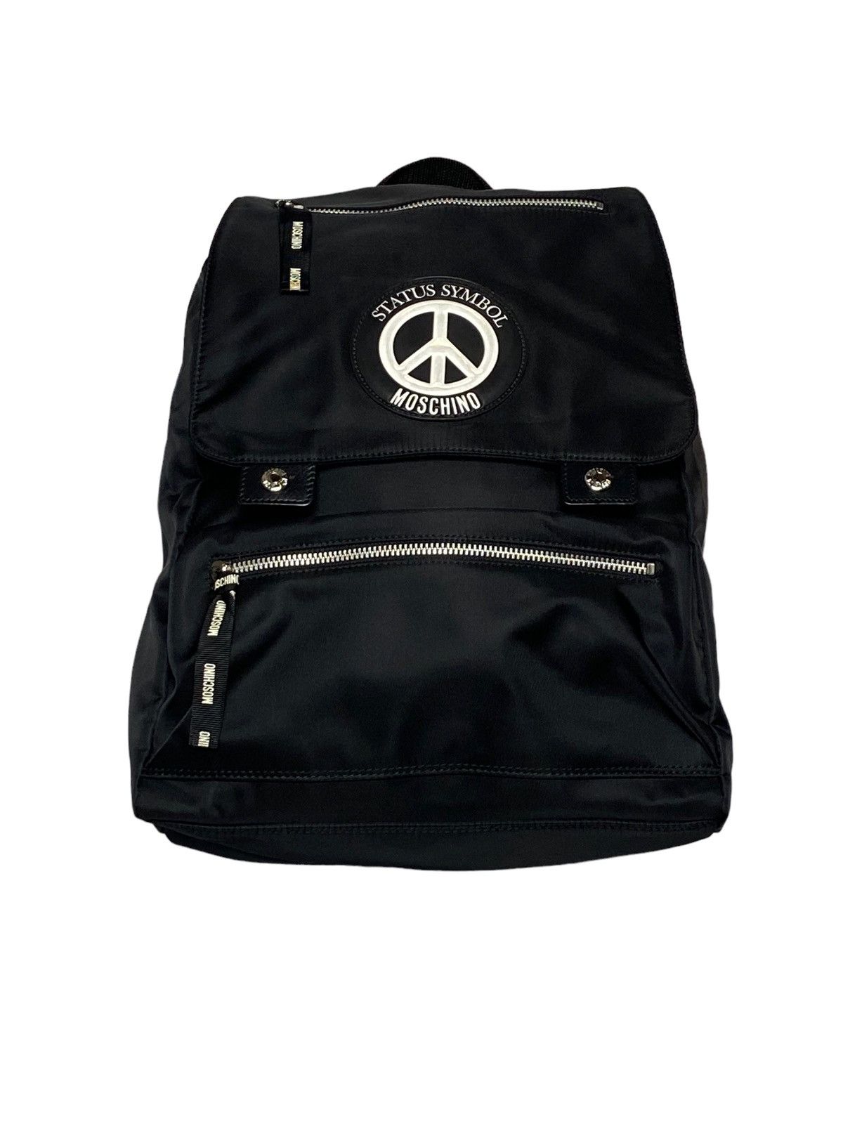 Moschino Nice Design‼️Moschino Backpack Status Symbol Logo Peace Size ONE SIZE - 6 Thumbnail
