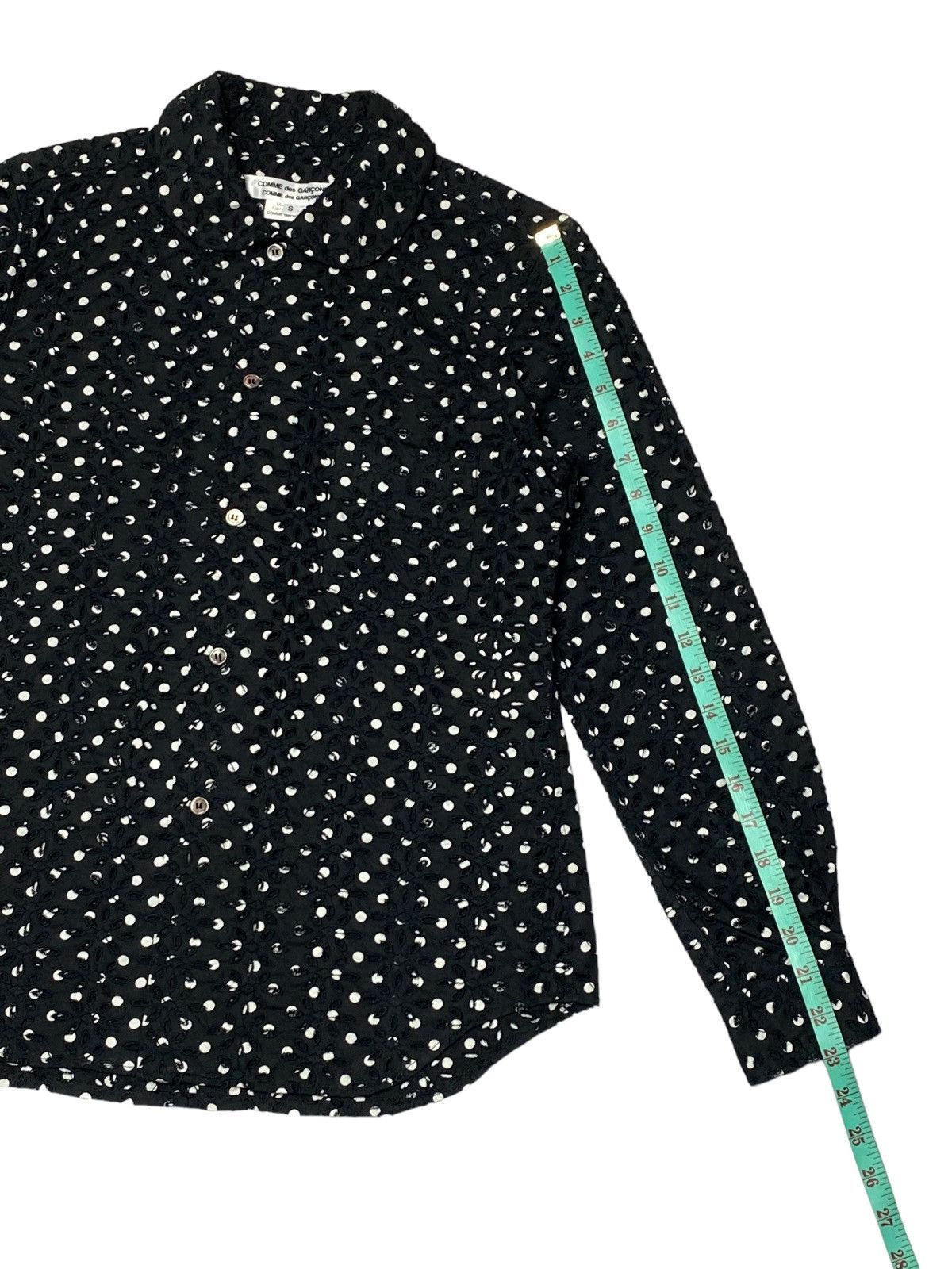 Comme des Garcons Nice Design‼️Comme Des Garçons Polka Dot Neck Blouse Design Size S / US 4 / IT 40 - 7 Thumbnail