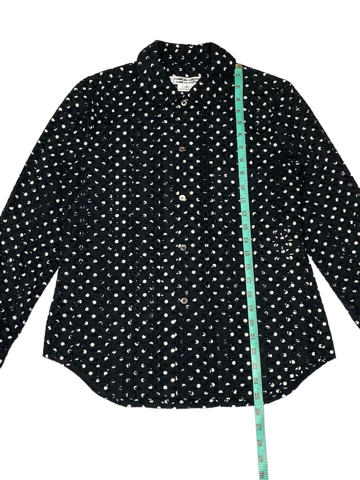 Comme des Garcons Nice Design‼️Comme Des Garçons Polka Dot Neck Blouse Design Size S / US 4 / IT 40 - 5 Thumbnail
