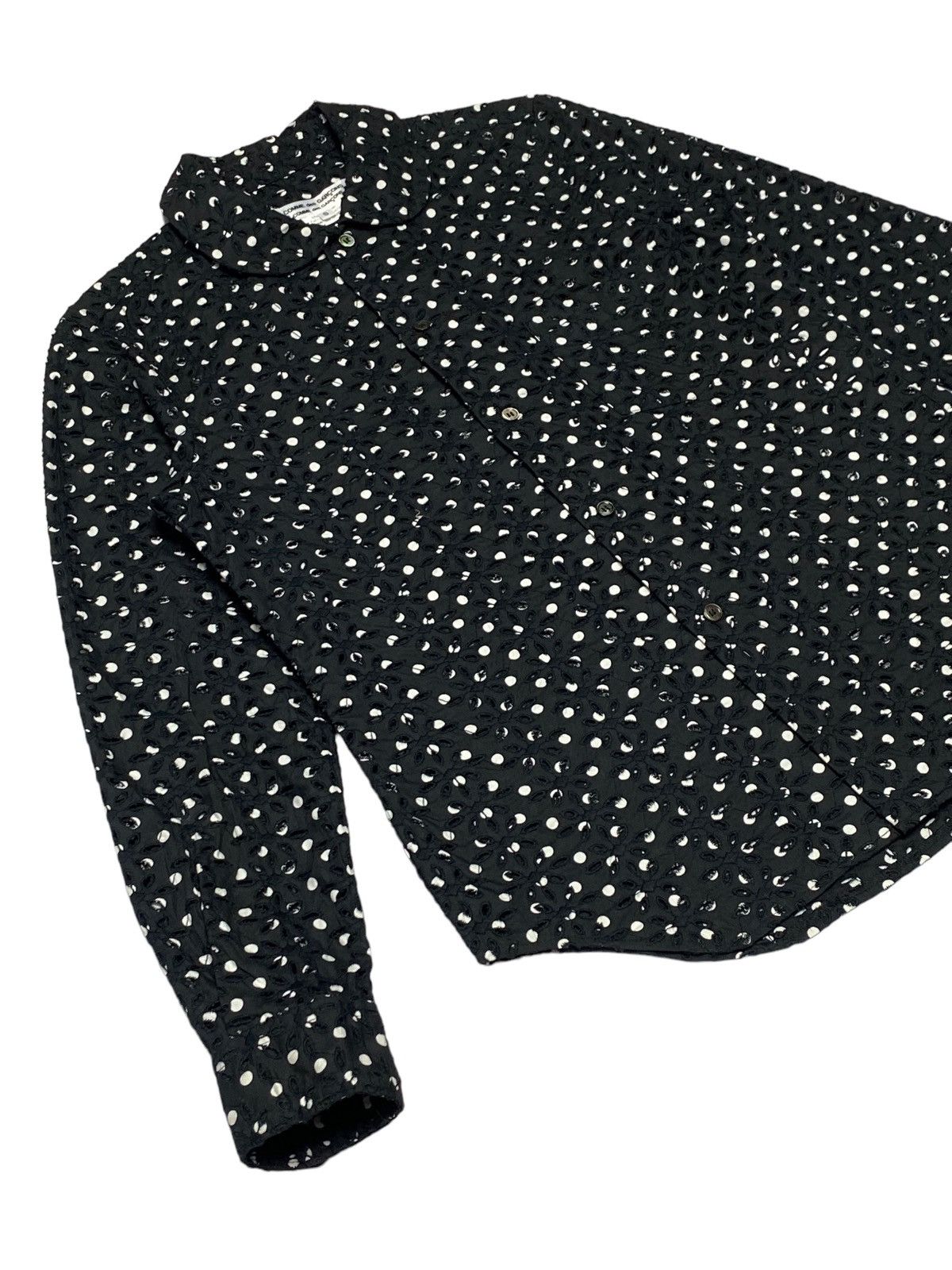 Comme des Garcons Nice Design‼️Comme Des Garçons Polka Dot Neck Blouse Design Size S / US 4 / IT 40 - 23 Thumbnail