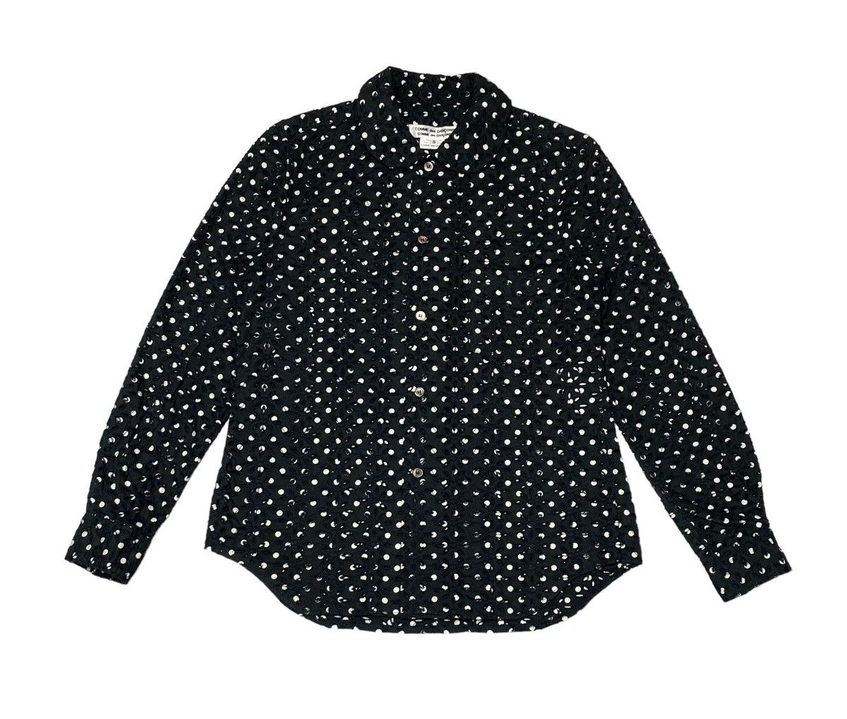Comme des Garcons Nice Design‼️Comme Des Garçons Polka Dot Neck Blouse Design Size S / US 4 / IT 40 - 2 Thumbnail