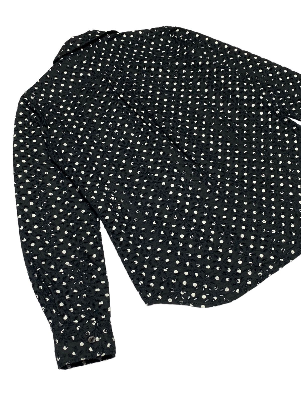 Comme des Garcons Nice Design‼️Comme Des Garçons Polka Dot Neck Blouse Design Size S / US 4 / IT 40 - 20 Thumbnail