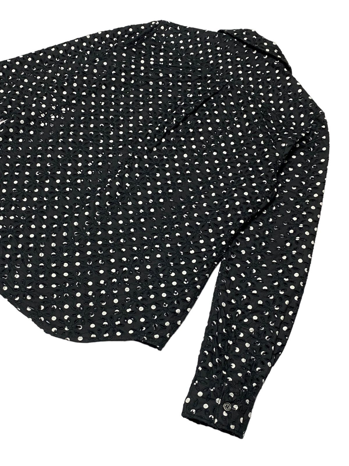 Comme des Garcons Nice Design‼️Comme Des Garçons Polka Dot Neck Blouse Design Size S / US 4 / IT 40 - 22 Thumbnail