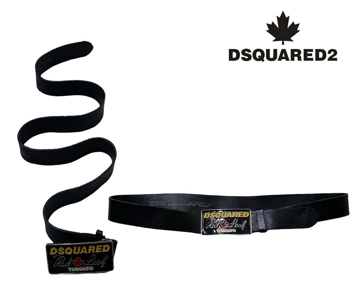 Dsquared2 Dsquared2 Born In Canada Leather Belt Size ONE SIZE - 1 Thumbnail