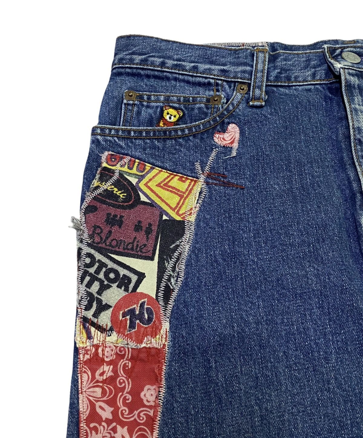 Hysteric Glamour Hysteric Glamour Patchwork Denim Skirt Size 30 - 17 Thumbnail