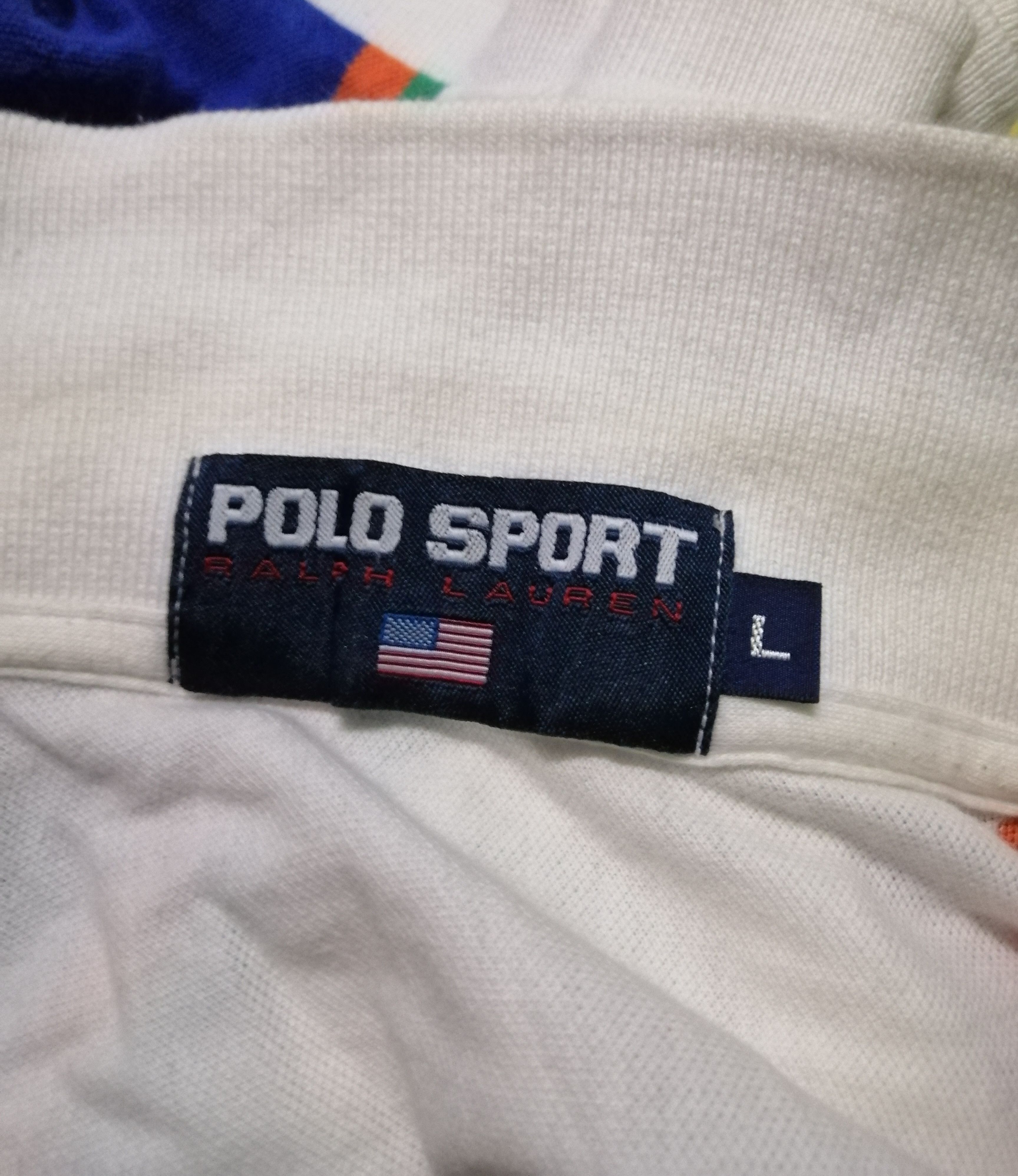 Polo Ralph Lauren × Vintage Vintage Polo Sport Ralph Lauren Polos Shirt Size US M / EU 48-50 / 2 - 9 Thumbnail