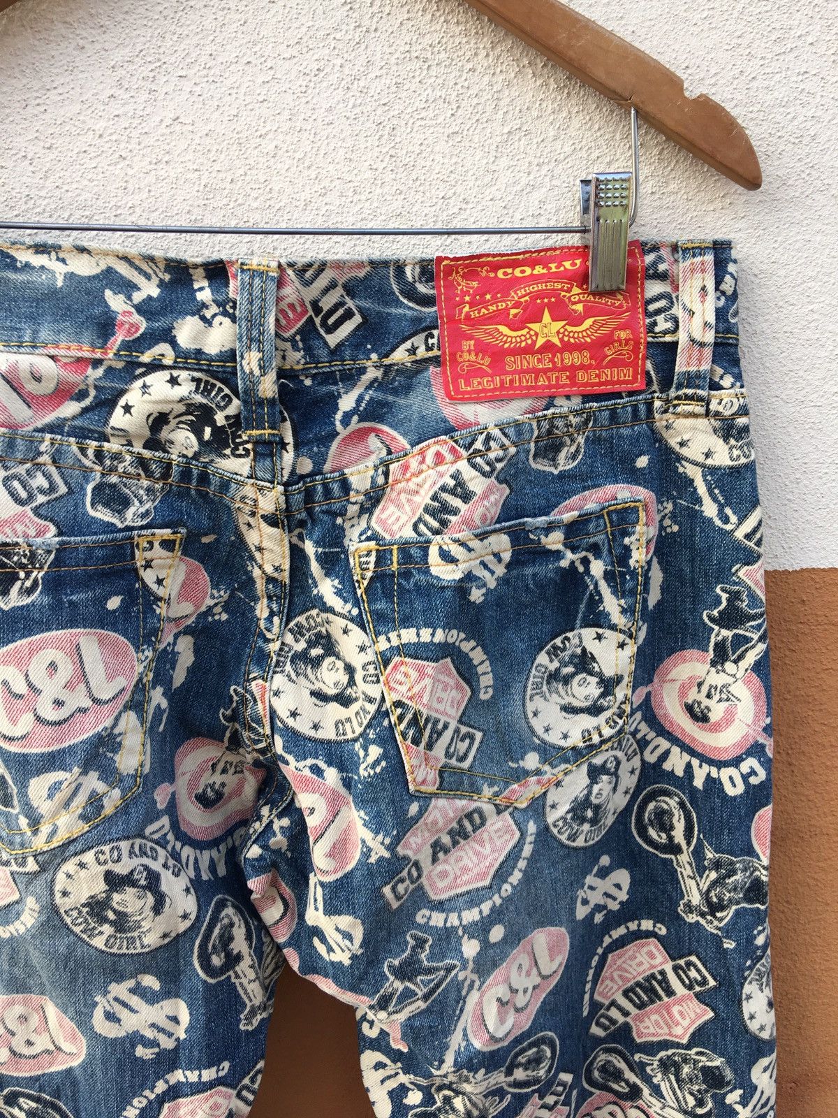 Designer × Japanese Brand Japanese Brand X Co & Lu Overprint Jeans Size US 34 / EU 50 - 3 Thumbnail