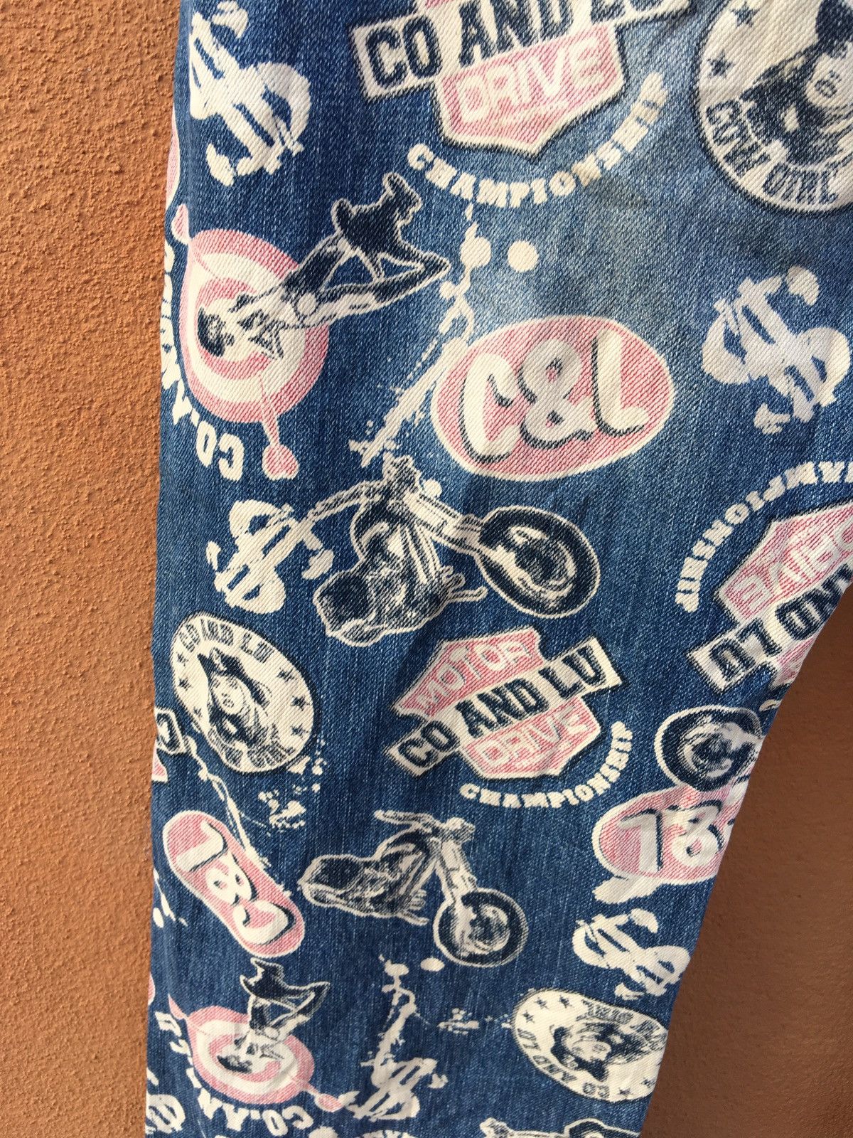 Designer × Japanese Brand Japanese Brand X Co & Lu Overprint Jeans Size US 34 / EU 50 - 5 Thumbnail