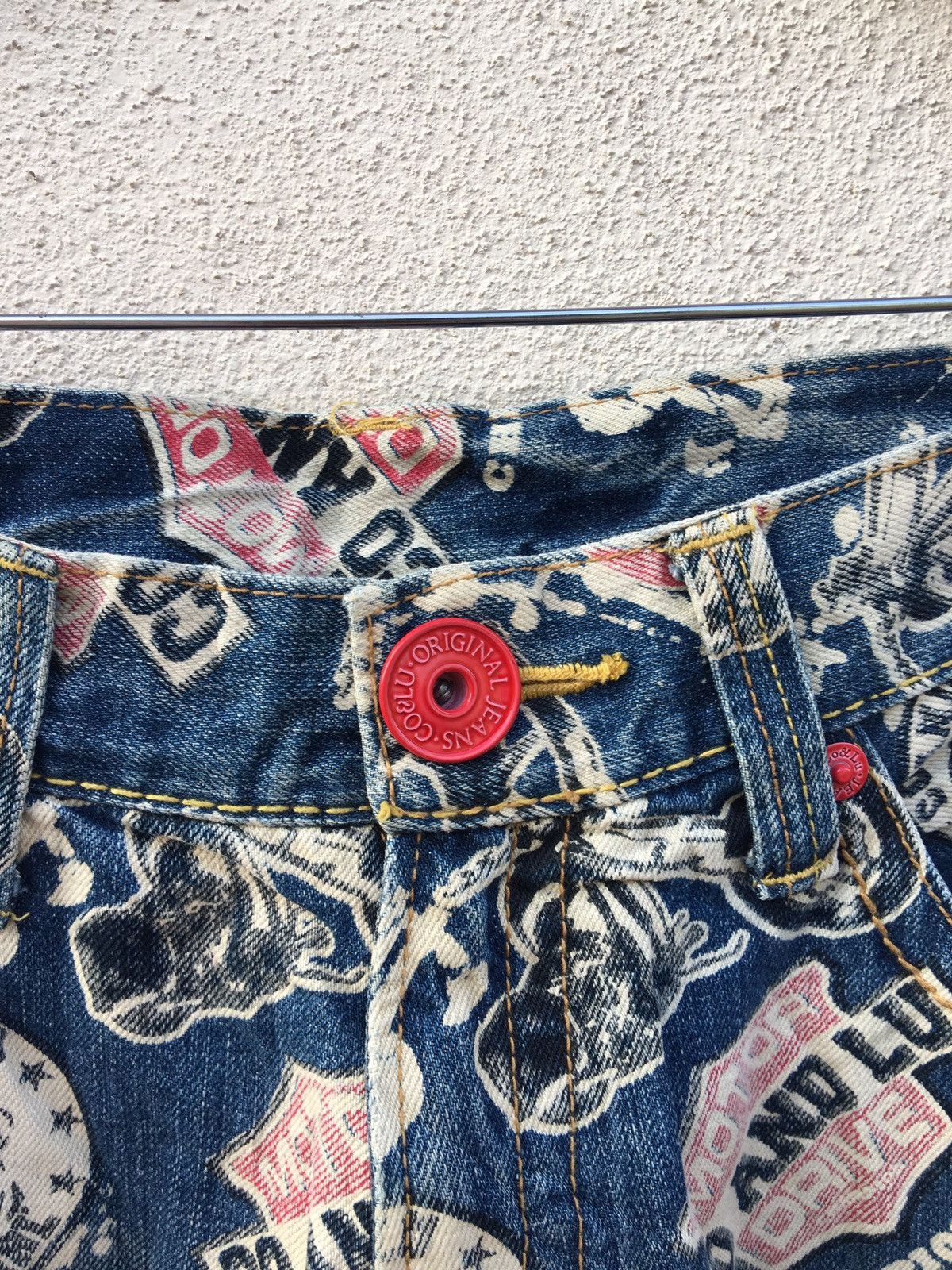 Designer × Japanese Brand Japanese Brand X Co & Lu Overprint Jeans Size US 34 / EU 50 - 6 Thumbnail