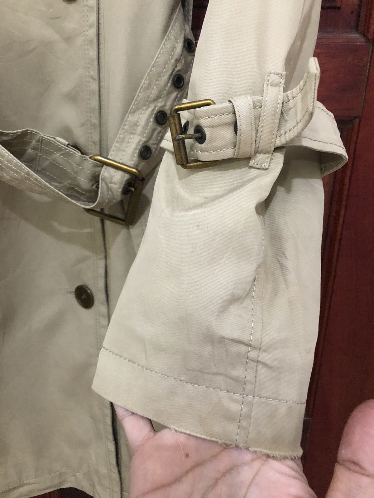 Burberry × Vintage 🇯🇵 Vintage Burberry Trench Coat Lining Nova Check Size XS / US 0-2 / IT 36-38 - 6 Thumbnail
