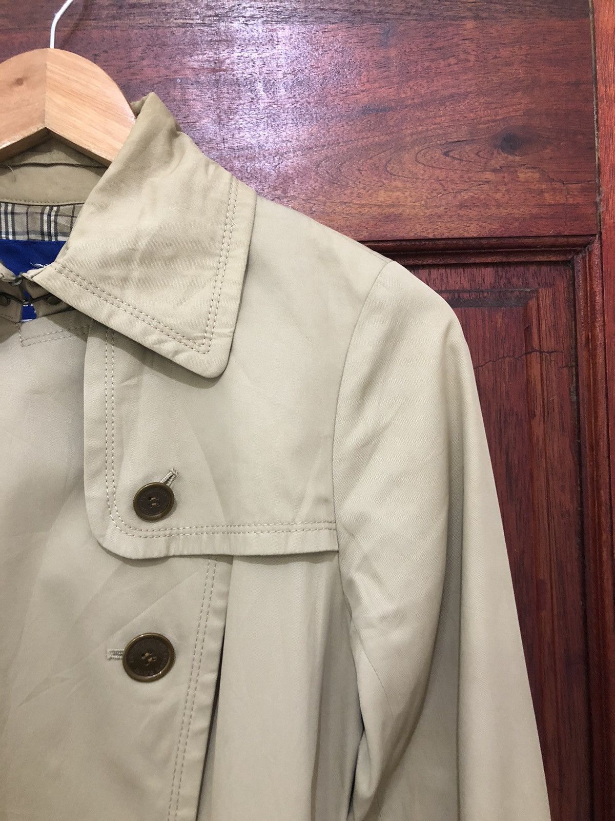 Burberry × Vintage 🇯🇵 Vintage Burberry Trench Coat Lining Nova Check Size XS / US 0-2 / IT 36-38 - 4 Thumbnail