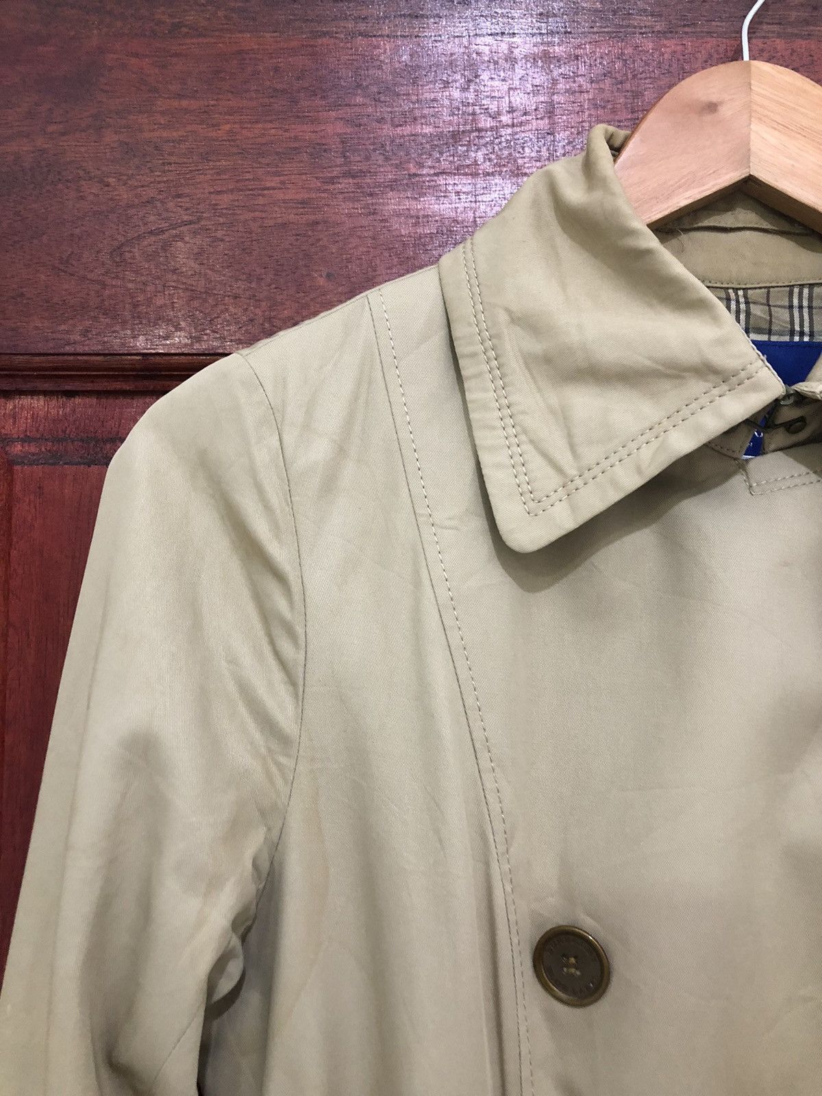 Burberry × Vintage 🇯🇵 Vintage Burberry Trench Coat Lining Nova Check Size XS / US 0-2 / IT 36-38 - 5 Thumbnail