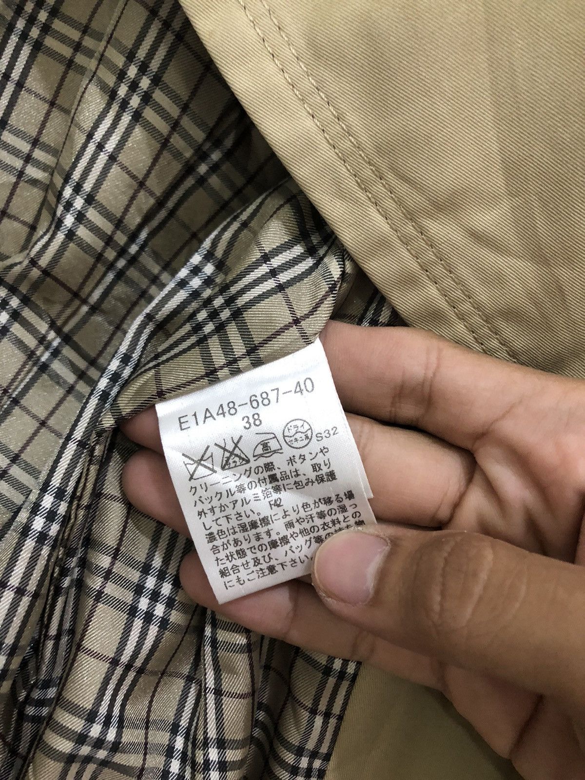 Burberry × Vintage 🇯🇵 Vintage Burberry Trench Coat Lining Nova Check Size XS / US 0-2 / IT 36-38 - 11 Thumbnail