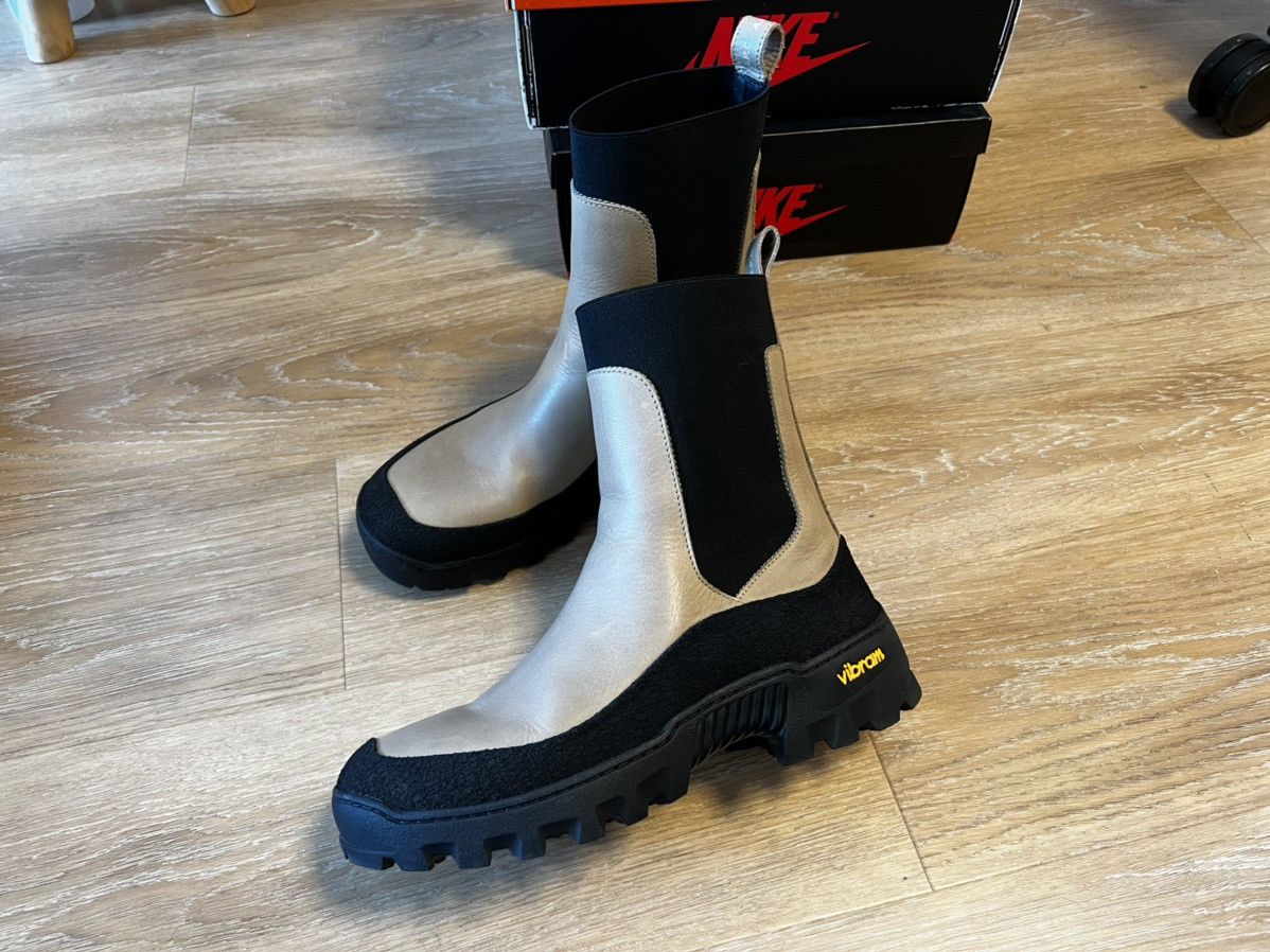 image of A P C Sacha Lug Boots in Cream, Men's (Size 9)