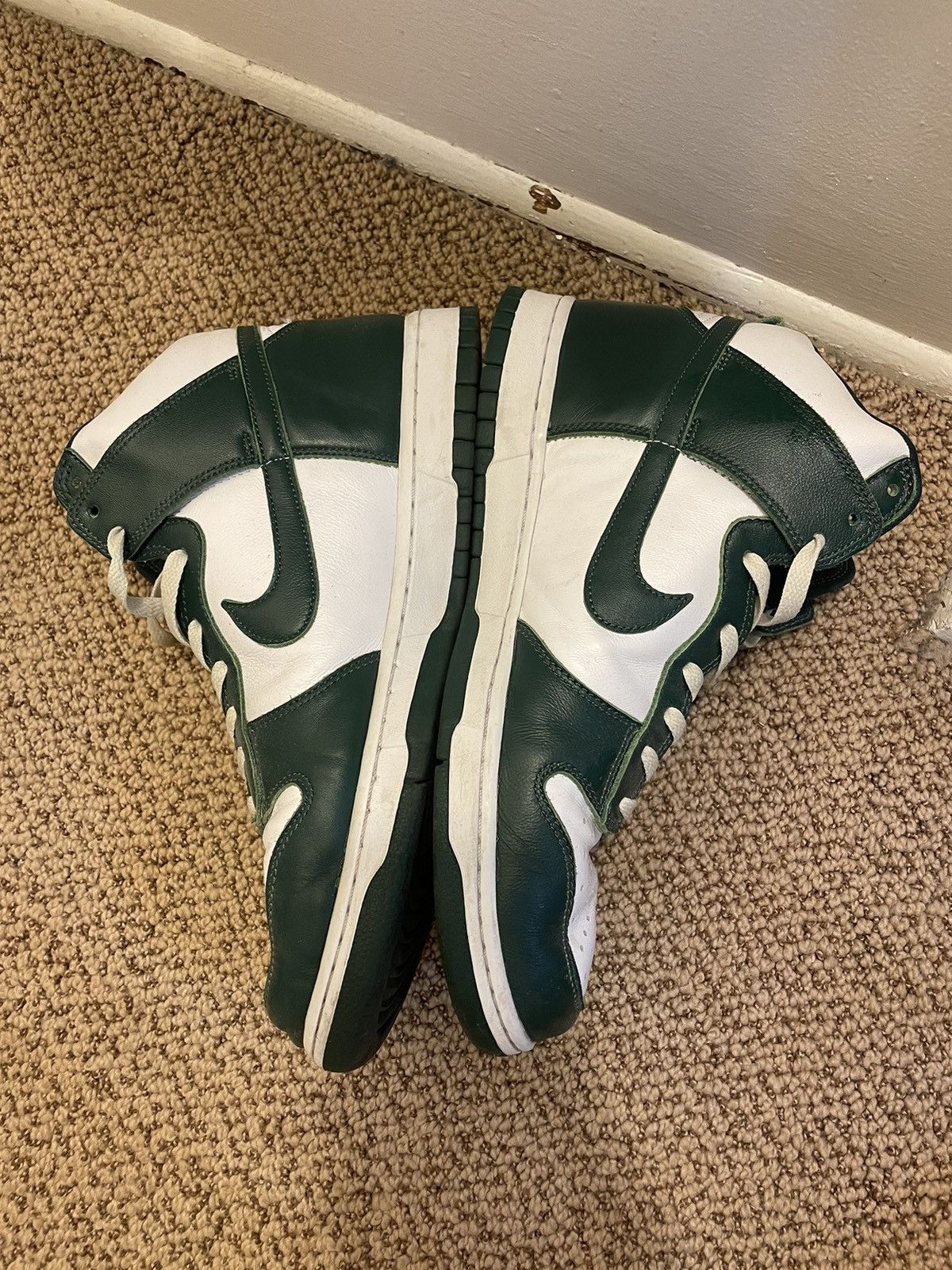 Nike Spartan Green Dunks High Size 10.5