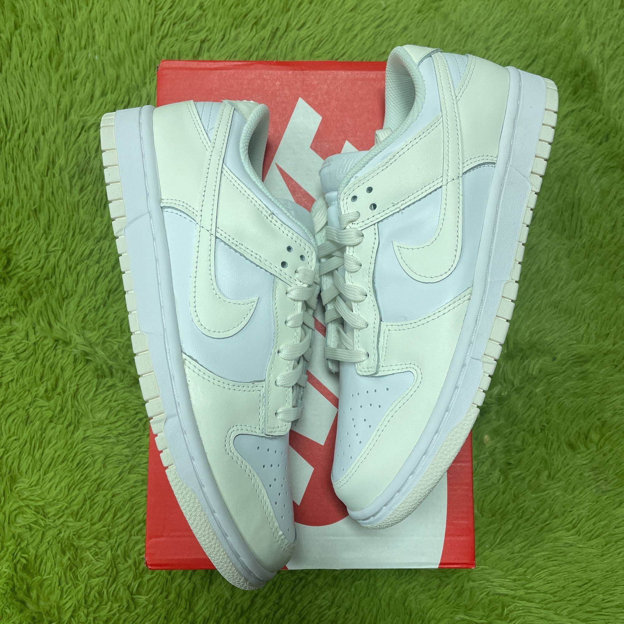 image of Nike Dunk Low ‘Coconut Milk’ Shoes in White, Women's (Size 10)